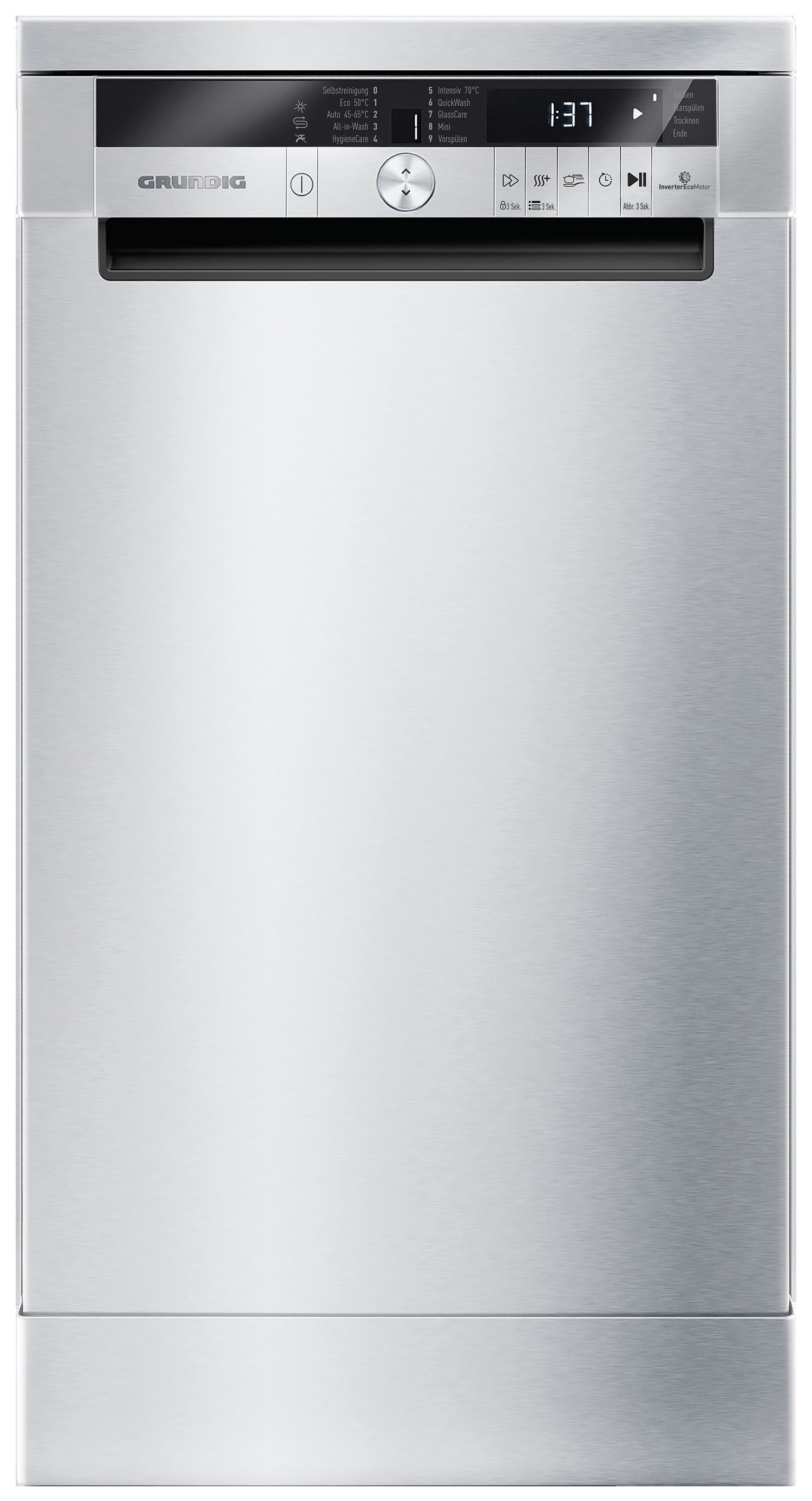 GRUNDIG GSF 41935 X Geschirrspüler (Freistehend mit Unterbaumöglichkeit, 448 mm breit, 44 dB (A), D)