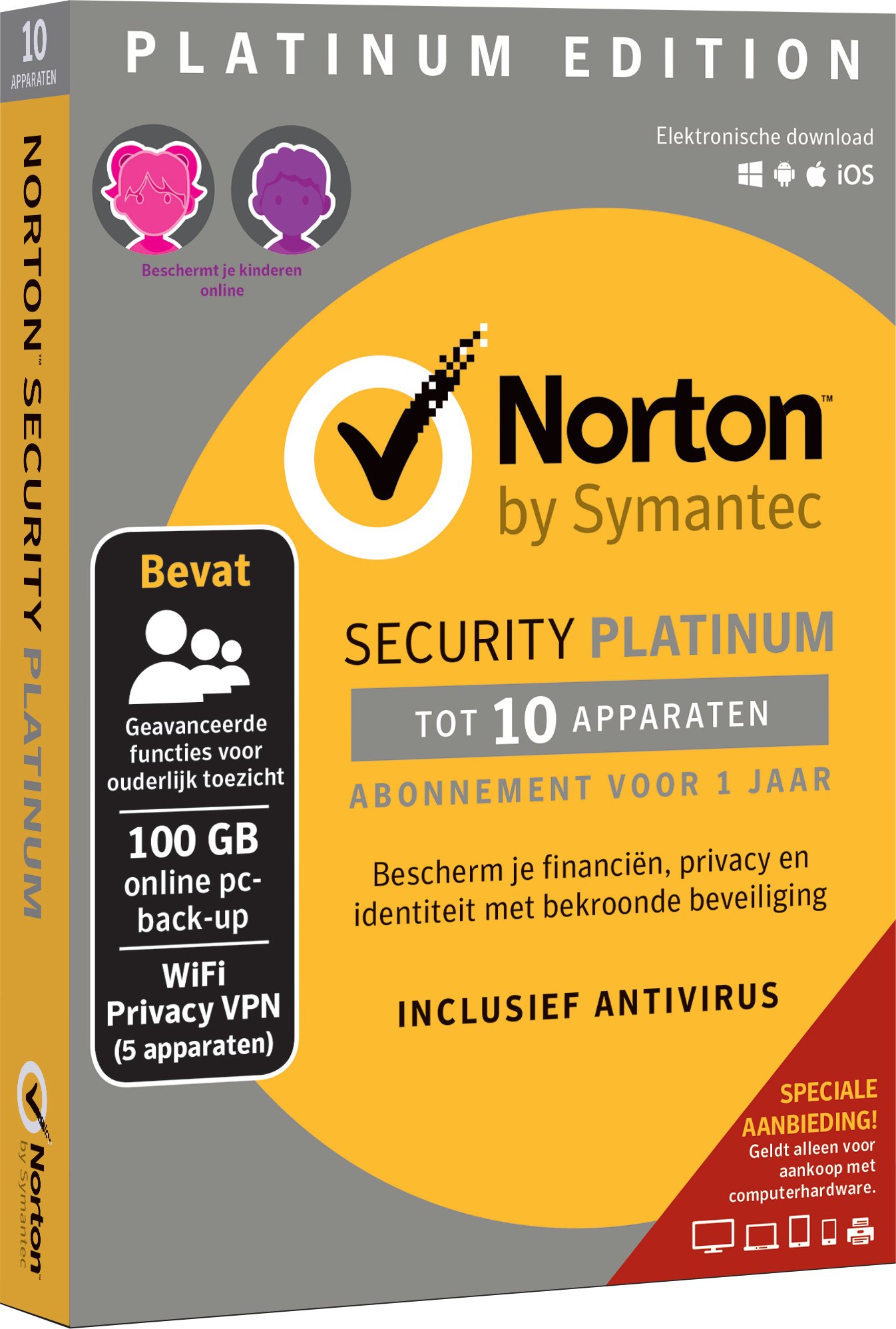 Norton Security Platinum Edition Voor 10 Apparaten (1 Jaar)