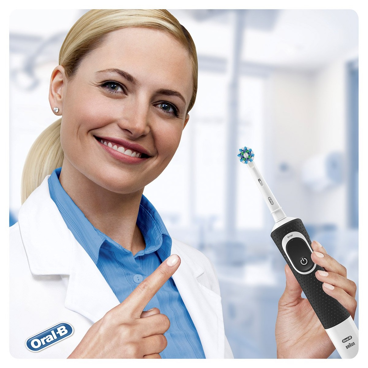 ORAL-B Vitality 100 CrossAction Elektrische Zahnbürste Black