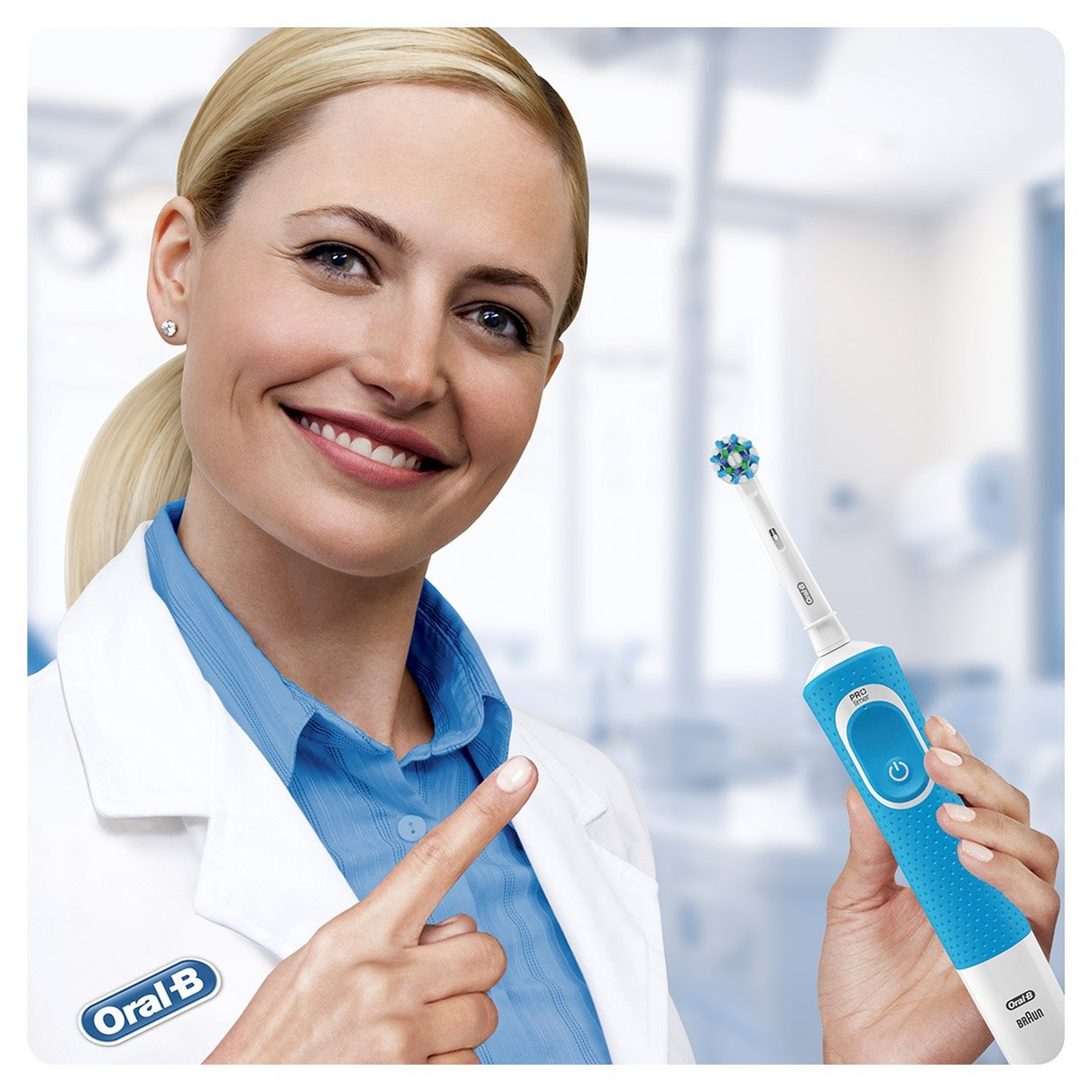 ORAL-B Vitality 100 CrossAction Elektrische Zahnbürste Blue