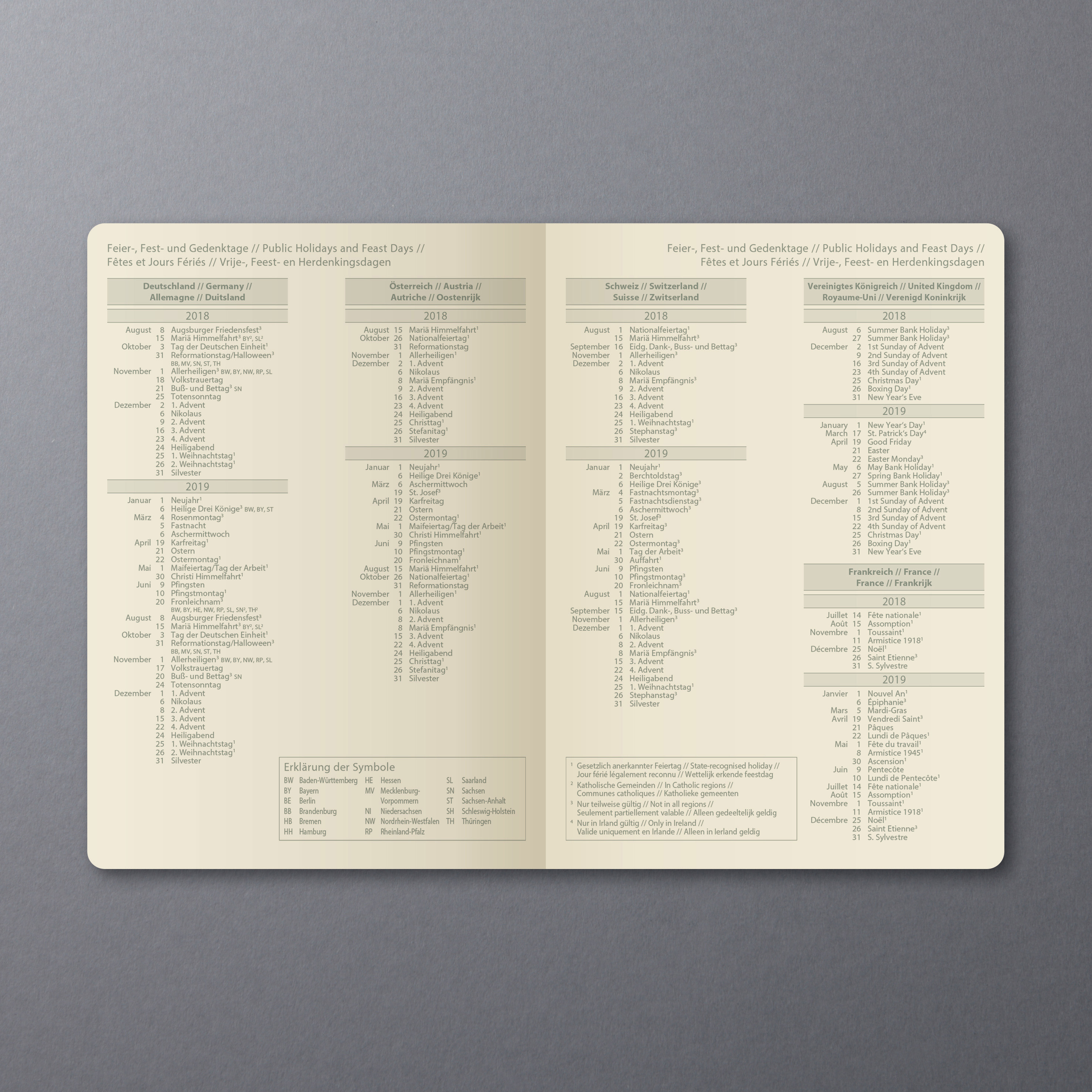 SIGEL C1901 Wochenkalender Schwarz