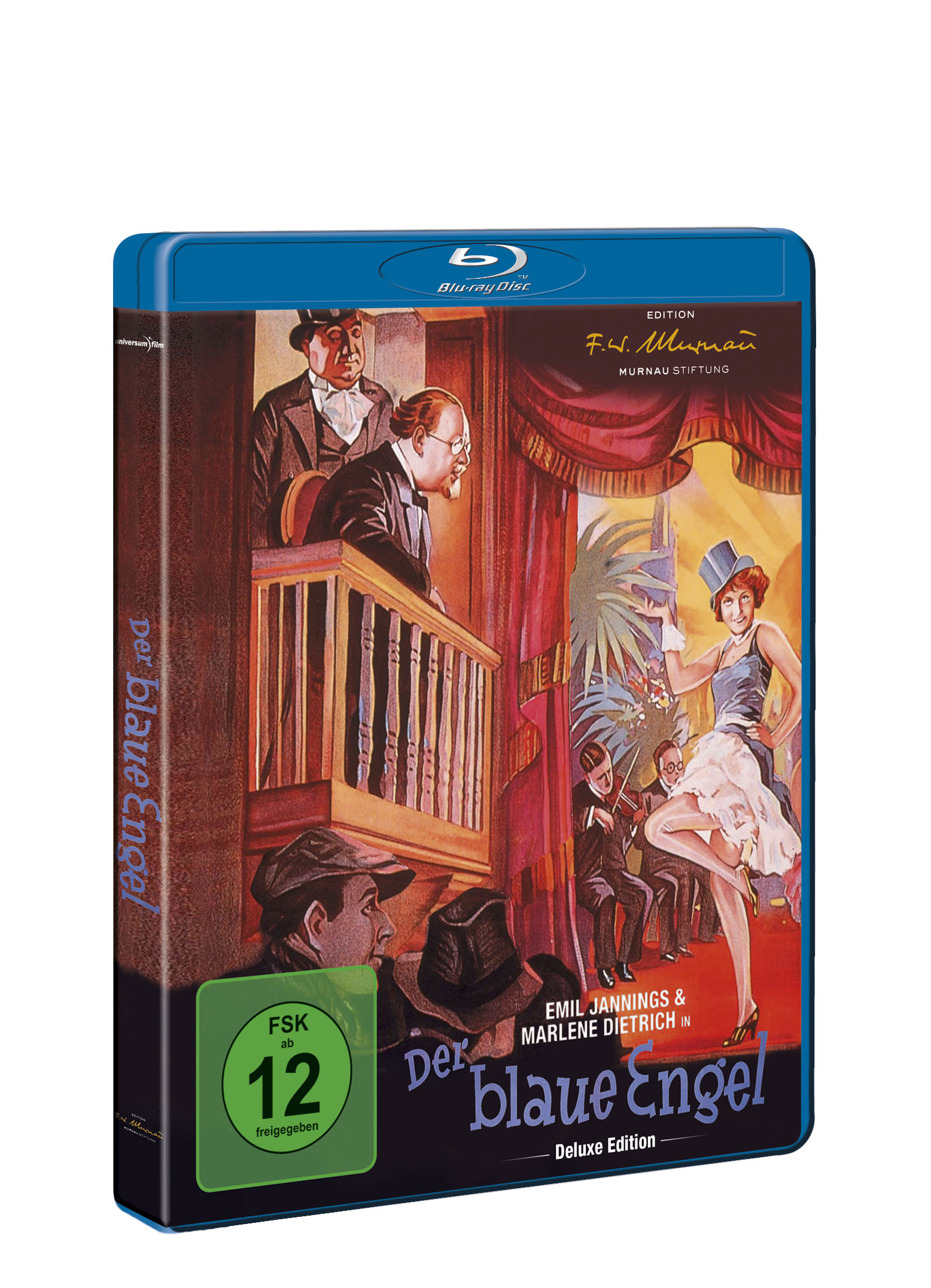 Blu-ray-Hülle mit dem Filmcover 'Der blaue Engel'.