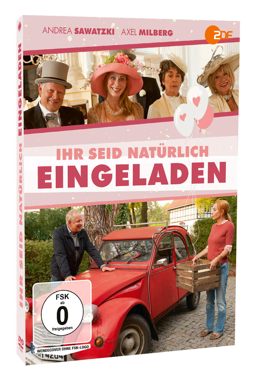 DVD-Cover eines Films. Menschen vor einem roten Auto.