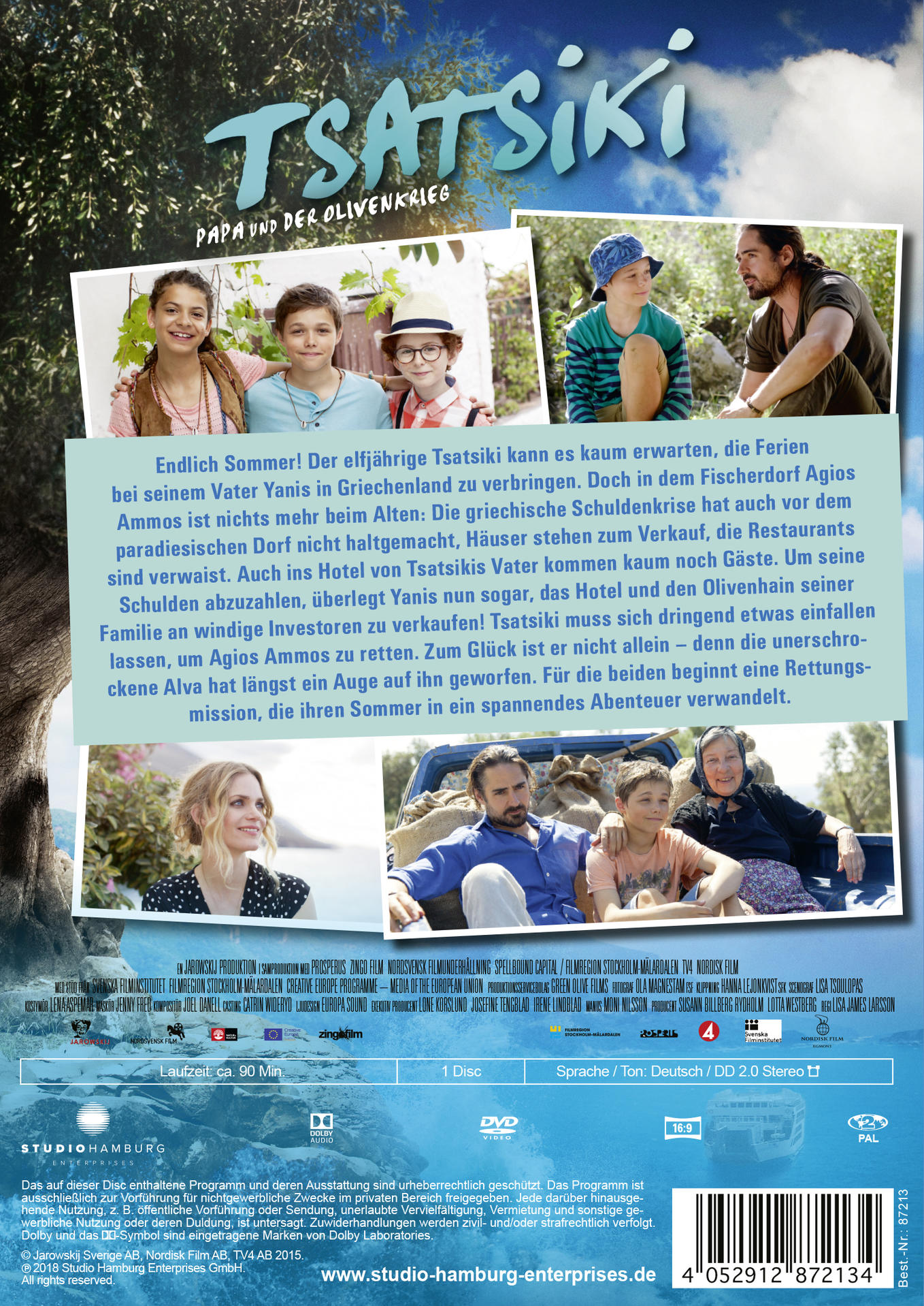 DVD-Cover mit Bildern von Personen und Text auf Deutsch. Ein blauer Himmelshintergrund ist sichtbar.