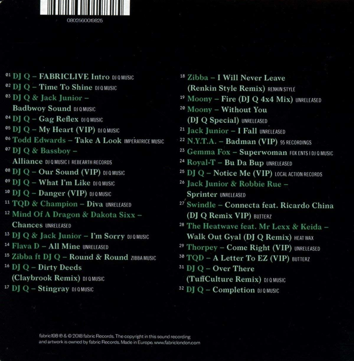 Dj Q - FABRIC LIVE 99  - (CD)