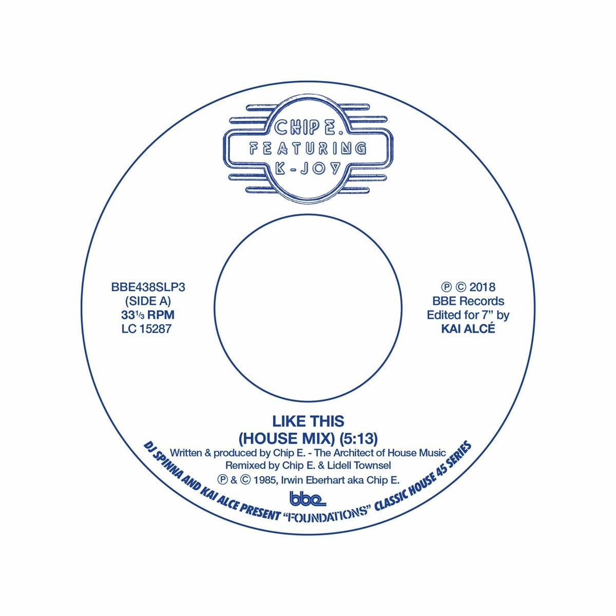 Chip E Featuring K-joy - Like This (House Mix)  - (Vinyl)