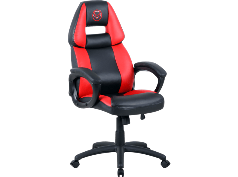 qware gaming chair castor rood kopen mediamarkt