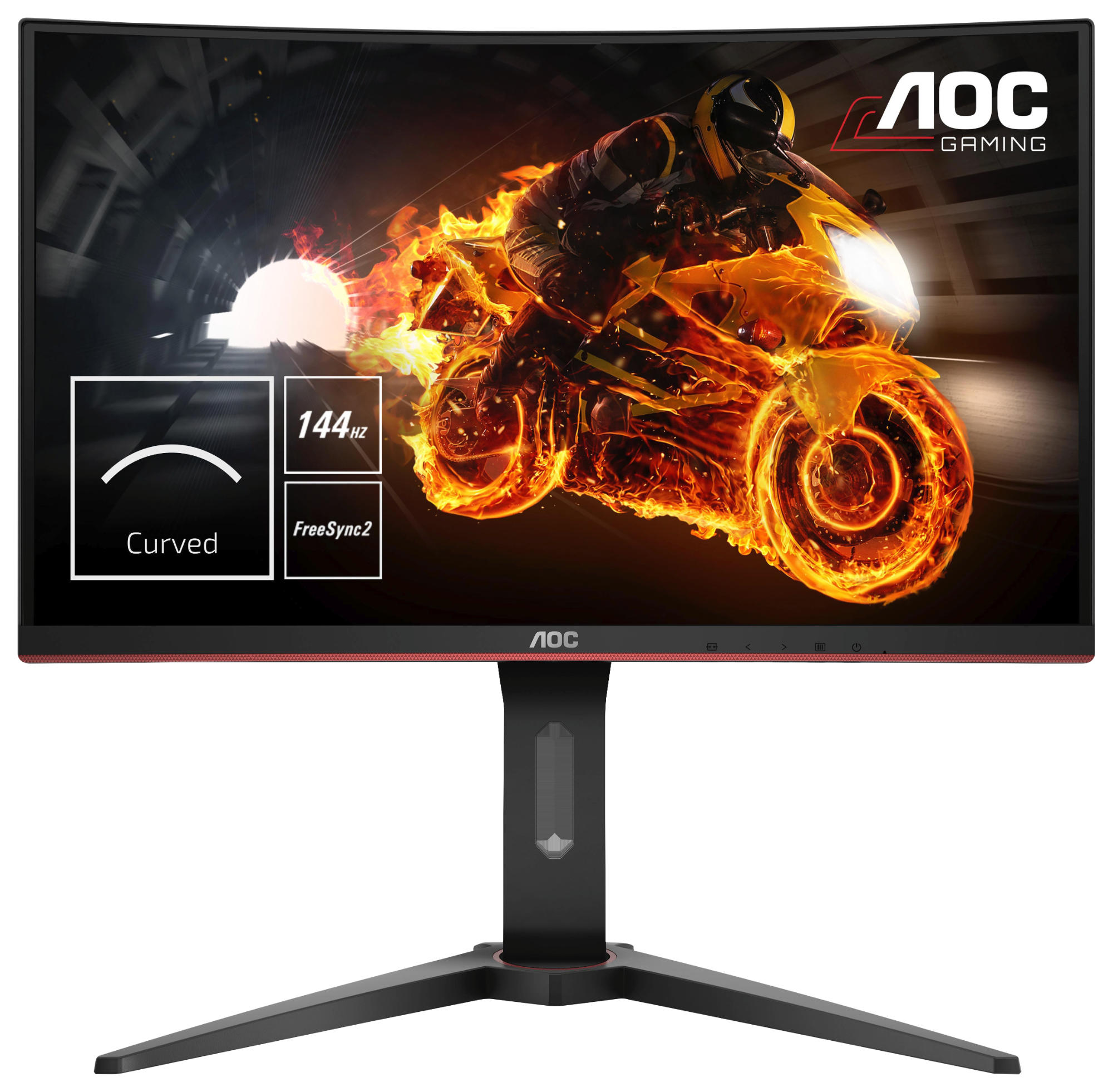 AOC C24G1 24 Zoll  Full-HD  Gaming Monitor  1 ms Reaktionszeit  