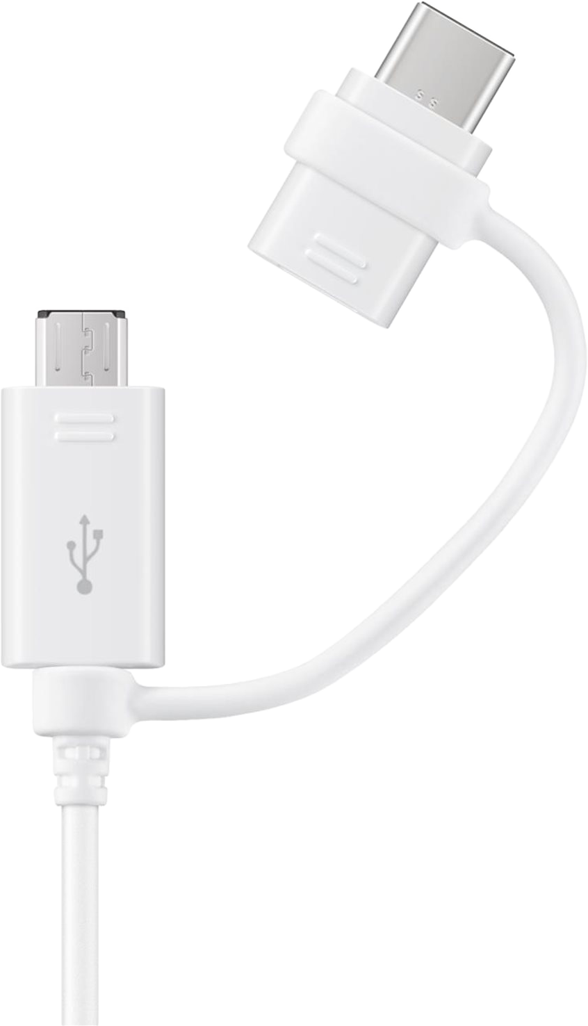 SAMSUNG Type-C micro USB kombinált gyári fehér adatkábel