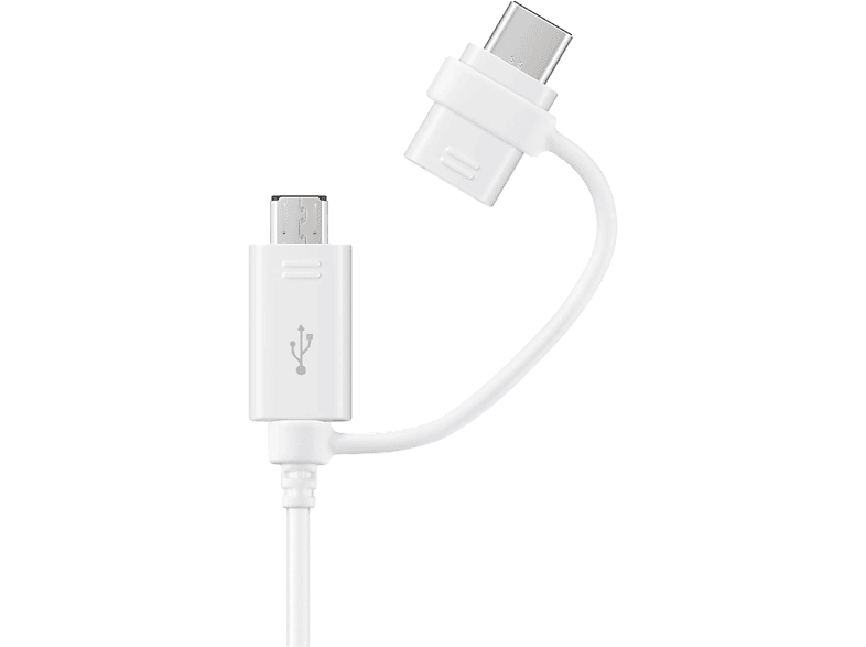 SAMSUNG Type-C micro USB kombinált gyári fehér adatkábel