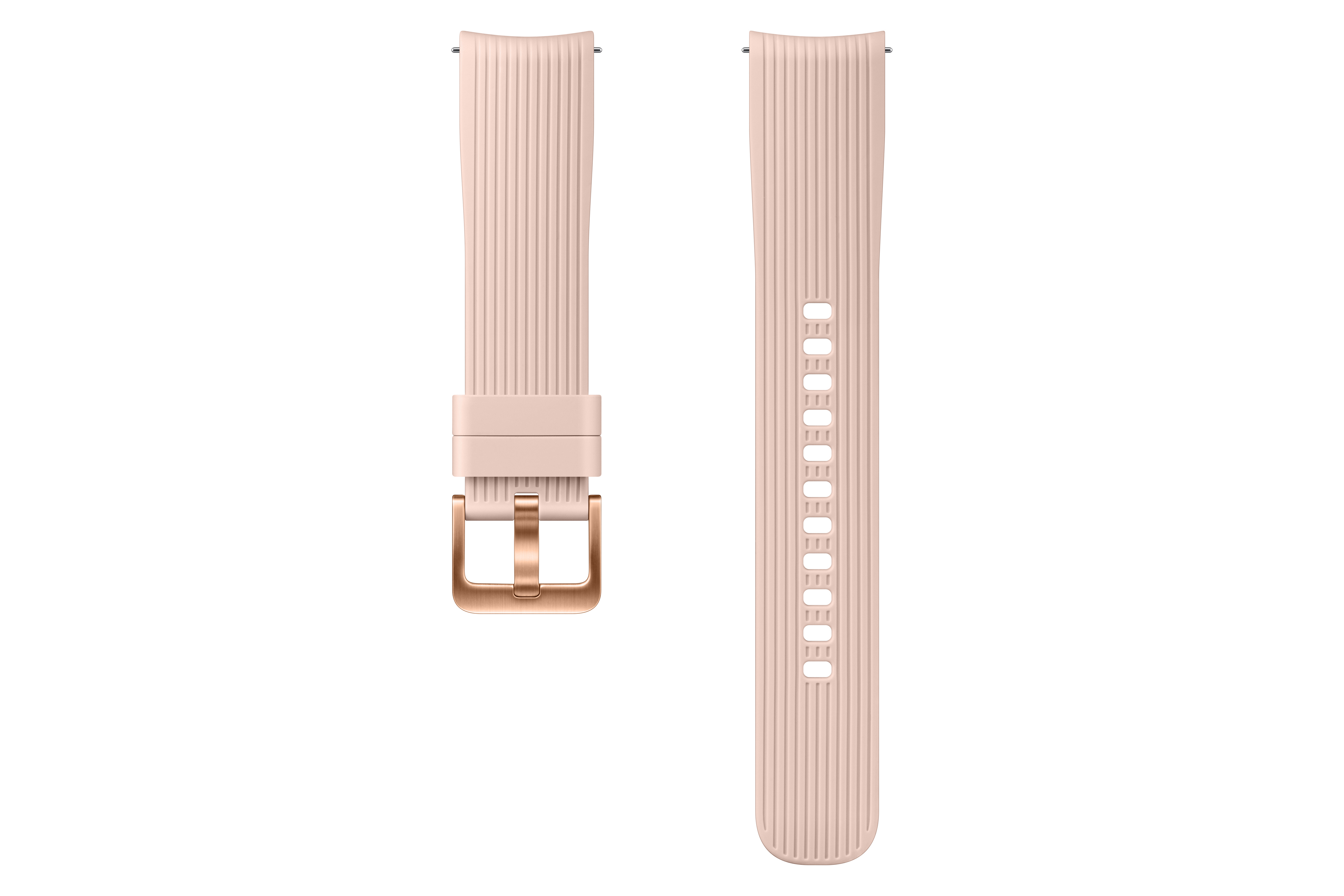 SAMSUNG Galaxy Watch 42mm Bluetooth Smartwatch Edelstahl Silikon, S, L, Roségold