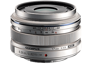 OLYMPUS 17mm 1.8 M.Zuiko Digital Lens Gümüş
