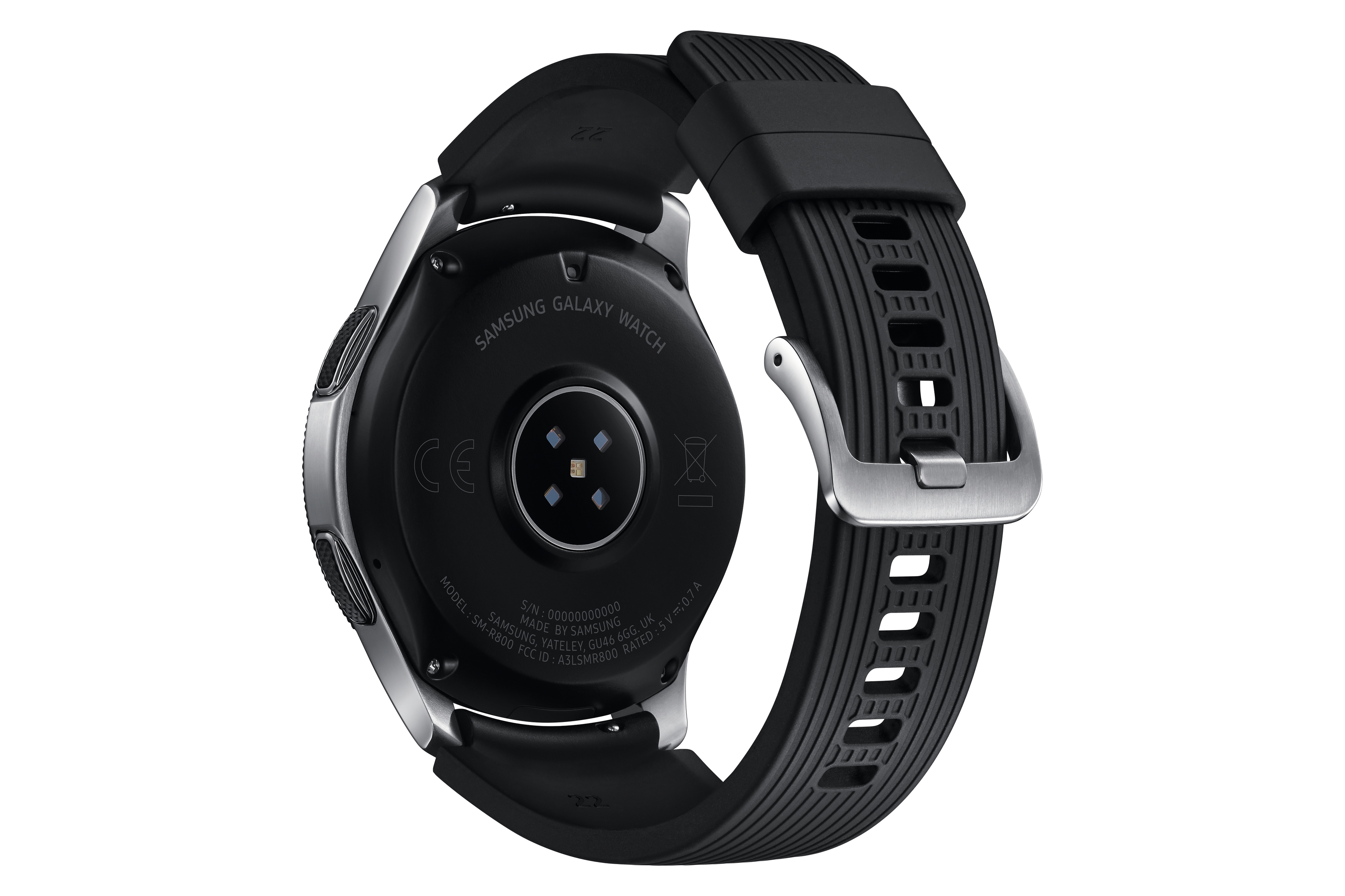 SAMSUNG Galaxy Watch 46mm Premium Edition, inkl. Edelstahl Armband in silber   Smartwatch Edelstahl Silikon, 175 mm, Silber