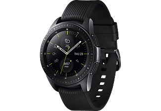 Smartwatch Samsung Galaxy Watch 42mm Bluetooth Smartwatch Edelstahl Silikon S L Schwarz Mediamarkt