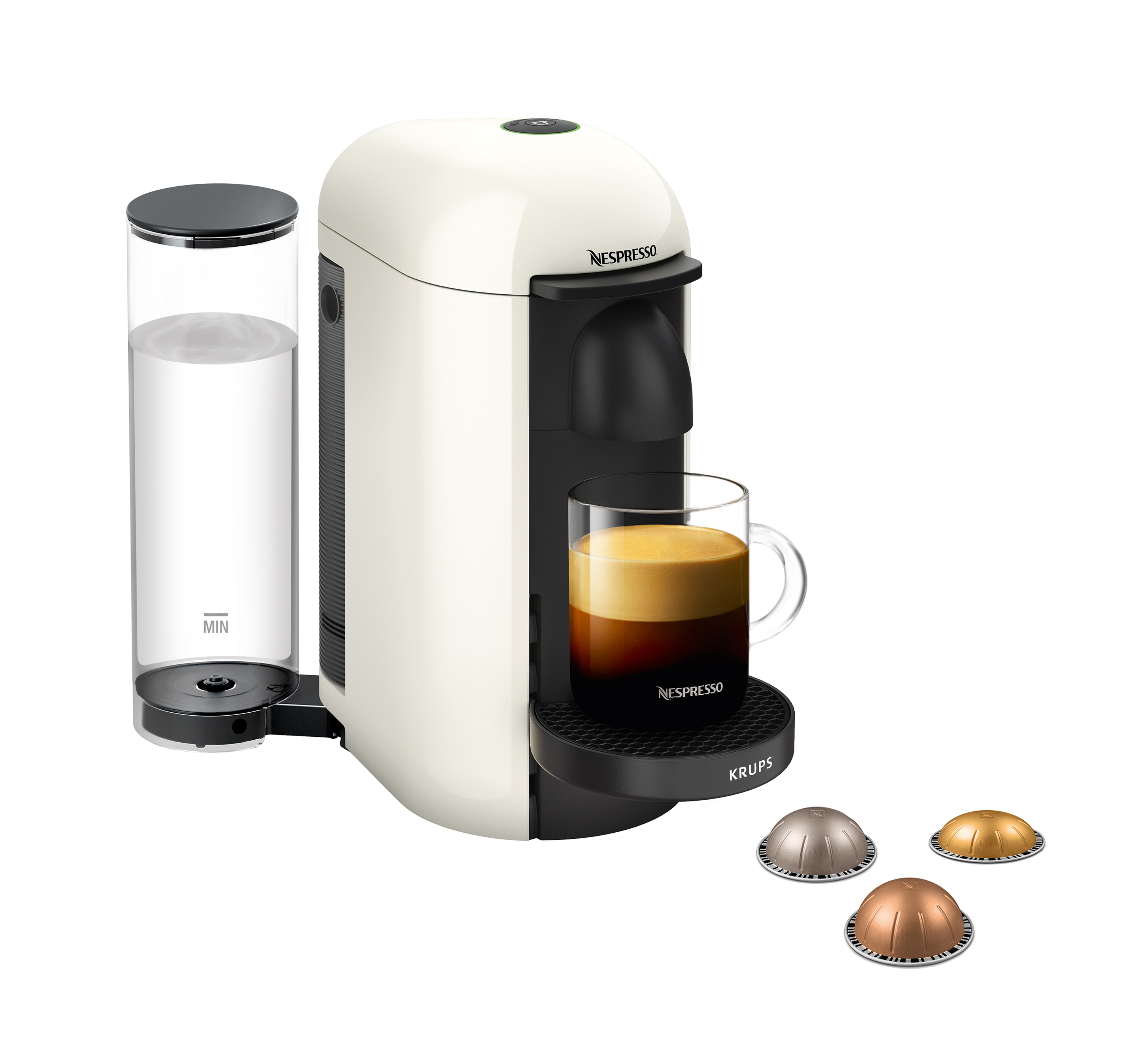 KRUPS XN9031 Nespresso Vertuo Plus Kapselmaschine Weiß