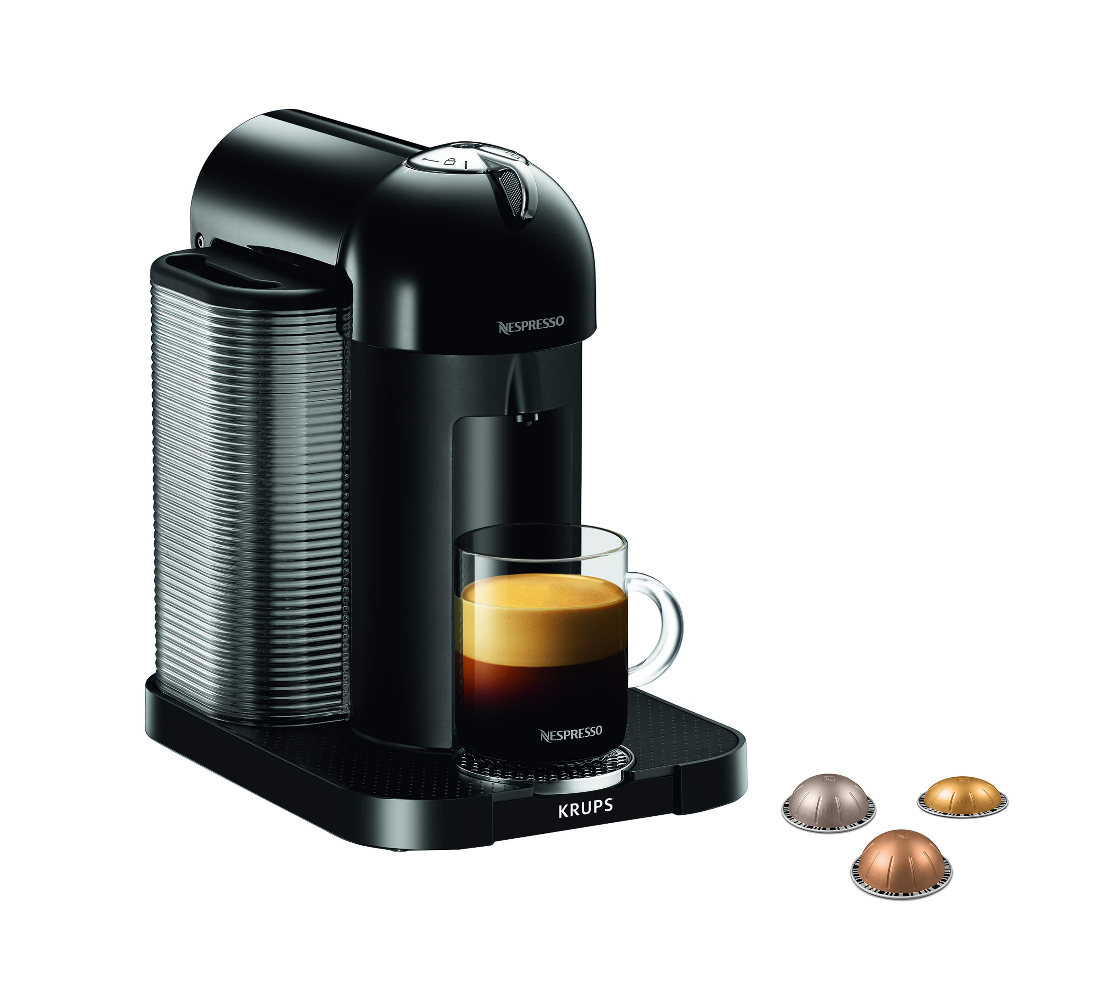 KRUPS XN9018 Nespresso Vertuo Plus Kapselmaschine Schwarz
