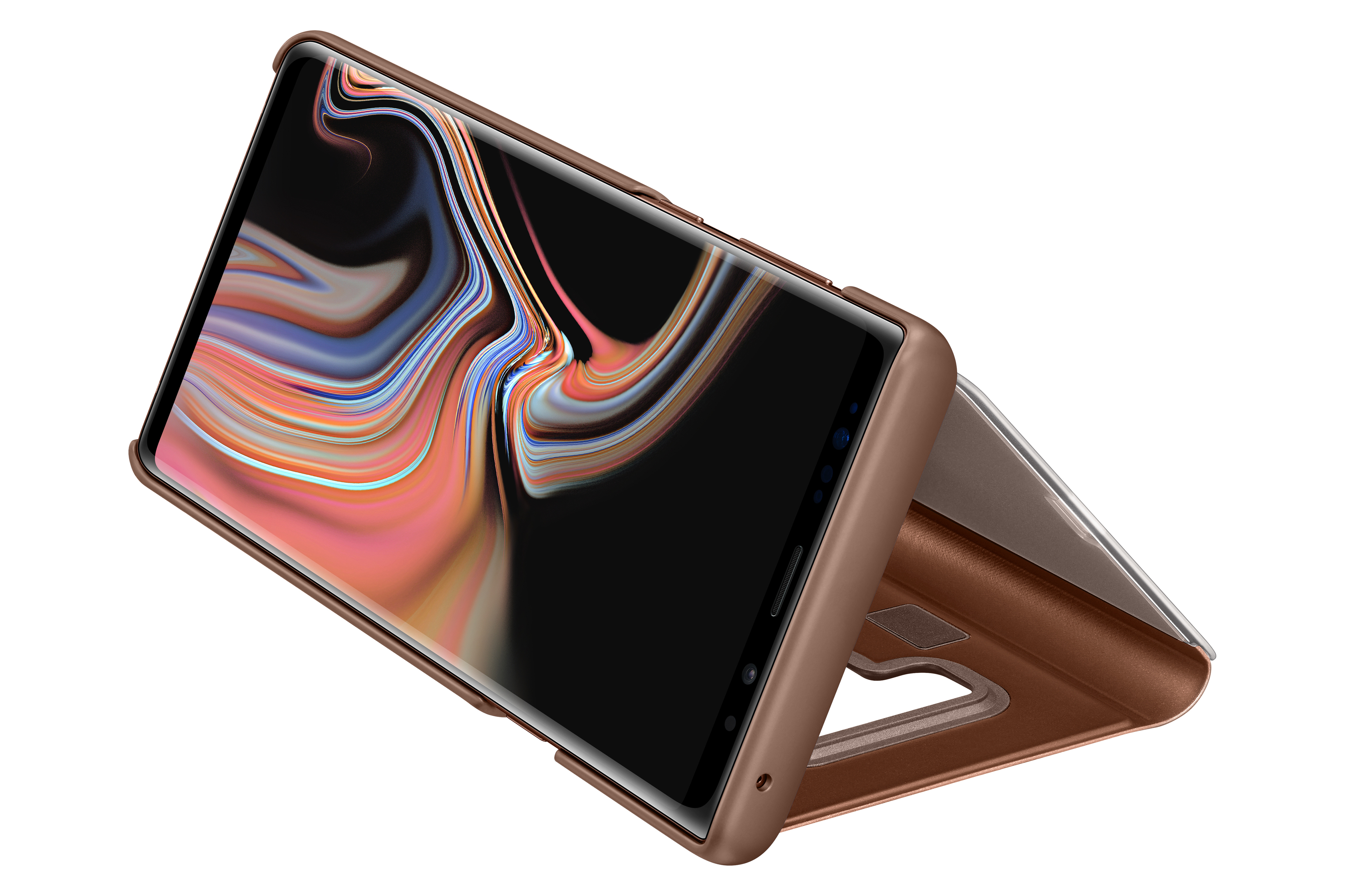SAMSUNG Clear View Standing, Bookcover, Samsung, Galaxy Note 9, Braun