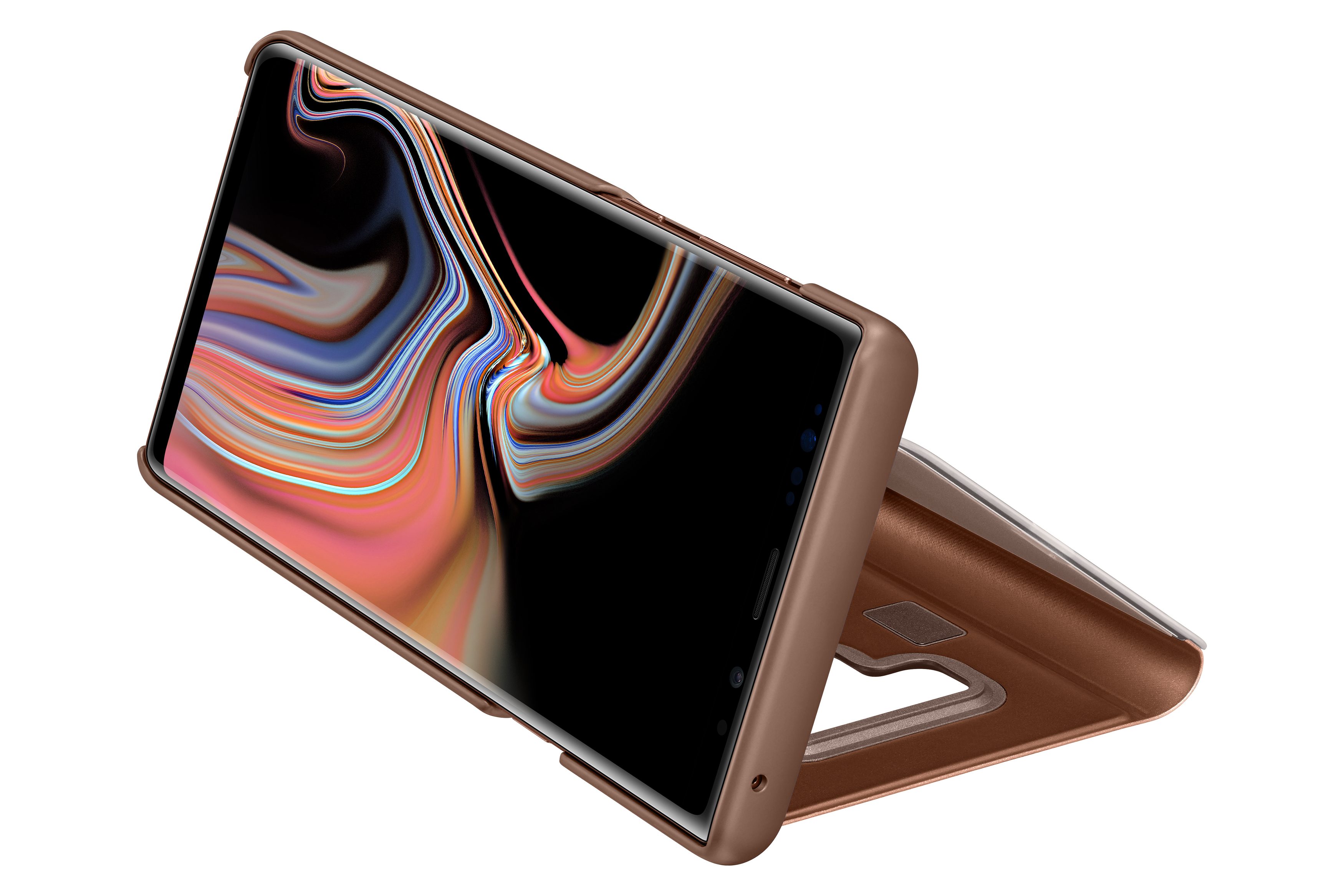 SAMSUNG Clear View Standing, Bookcover, Samsung, Galaxy Note 9, Braun