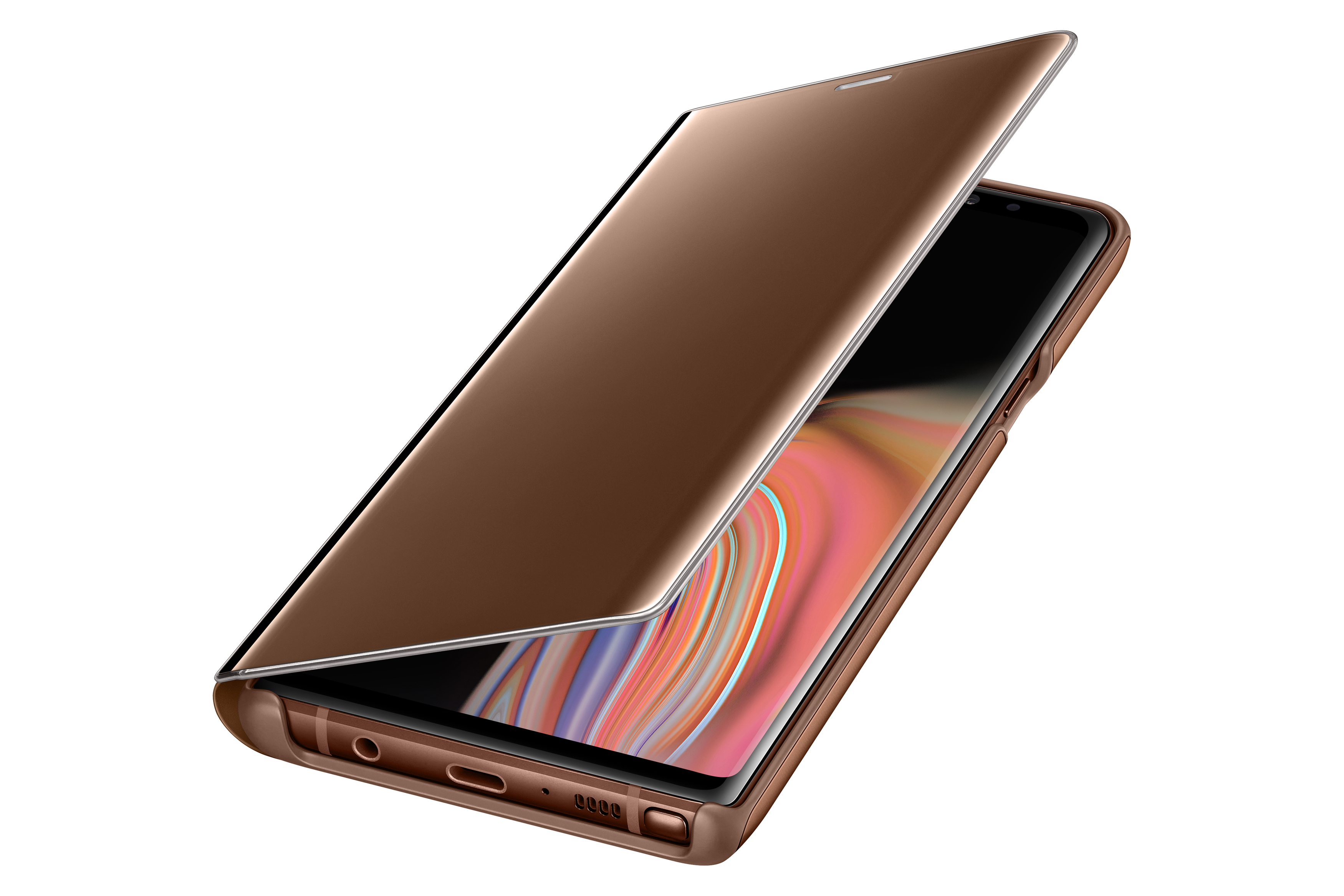 SAMSUNG Clear View Standing, Bookcover, Samsung, Galaxy Note 9, Braun