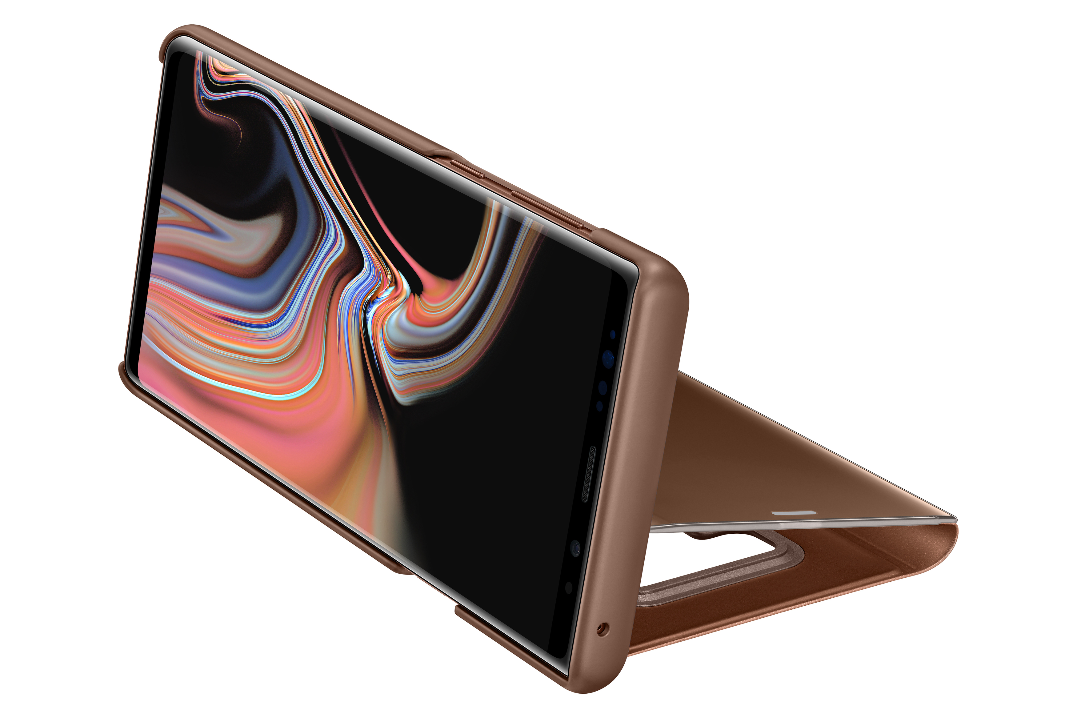 SAMSUNG Clear View Standing, Bookcover, Samsung, Galaxy Note 9, Braun