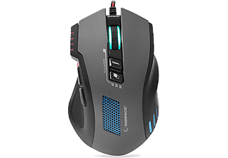 RAMPAGE SMX R80 Usb  3200dpI RGB Makrolu Gaming Mouse Gri Siyah