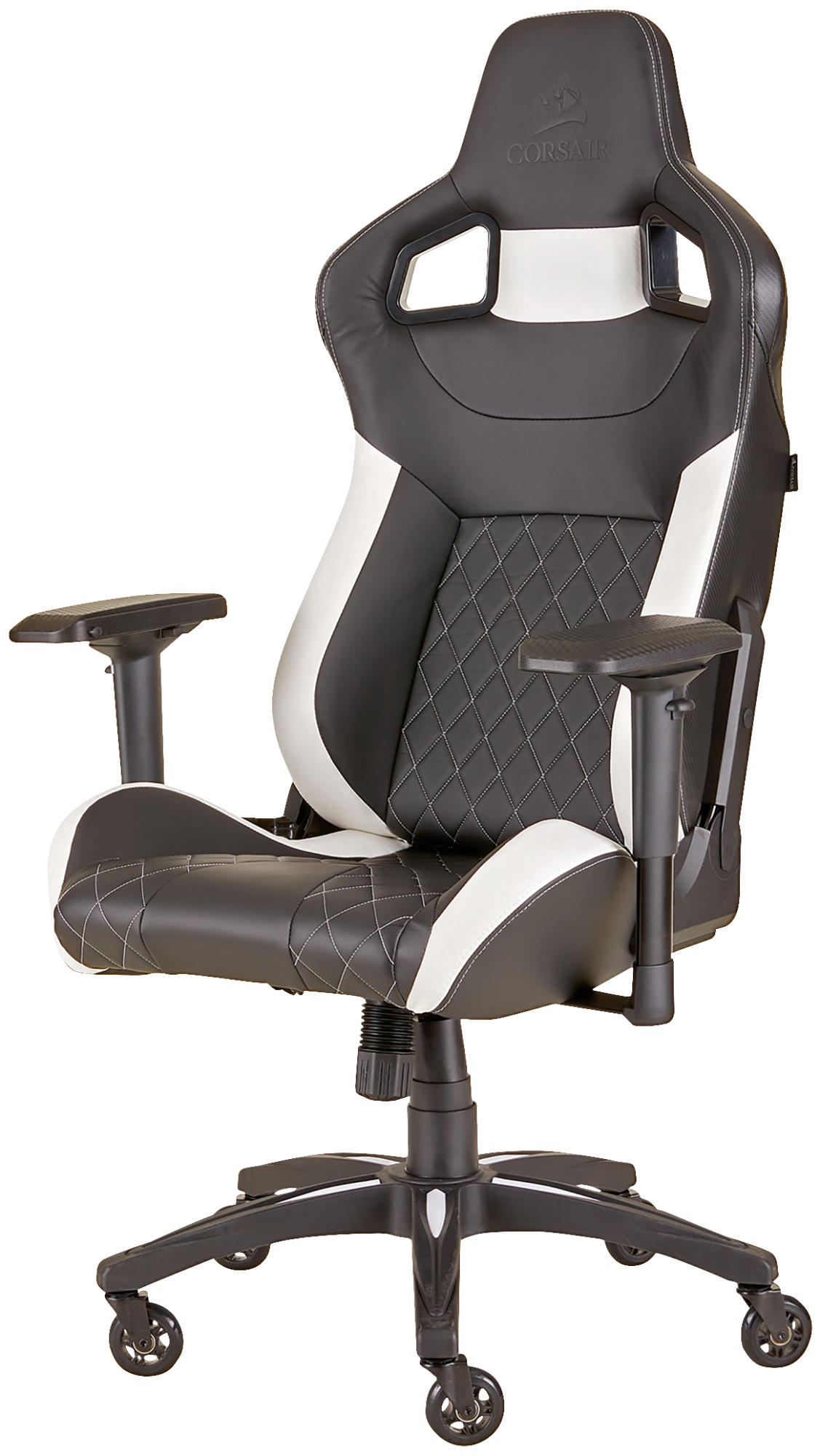 CORSAIR T1 Race 2018 Gaming Stuhl, Schwarz/Weiß