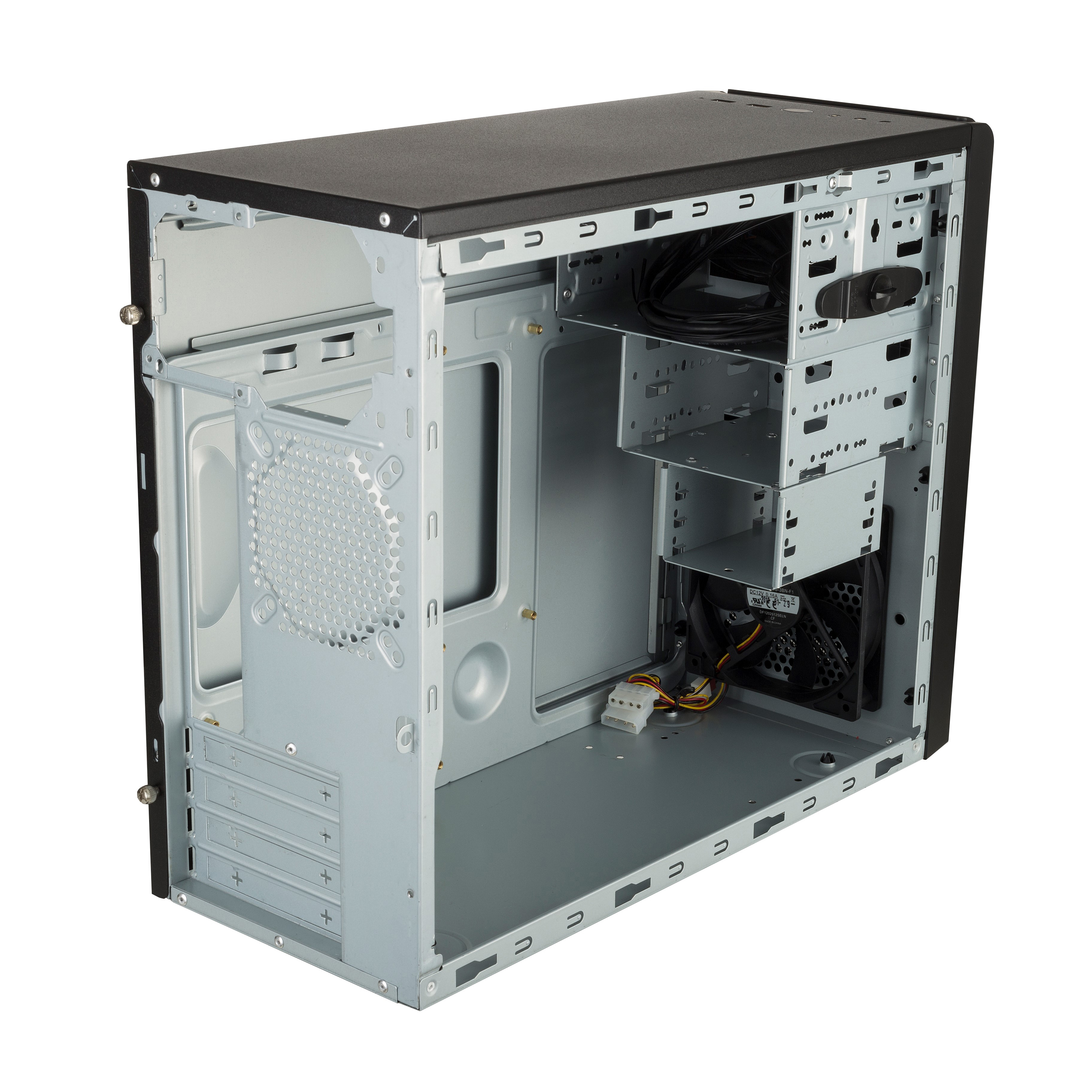 COOLER MASTER MasterBox E300L PC-Gehäuse, Schwarz/Silber