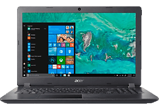 ACER Aspire 3 (A315-51-39US), Notebook mit 15,6 Zoll Display, Intel® Core™ i3 Prozessor, 8 GB RAM, 1 TB HDD, Intel® HD-Grafik 520, Schwarz