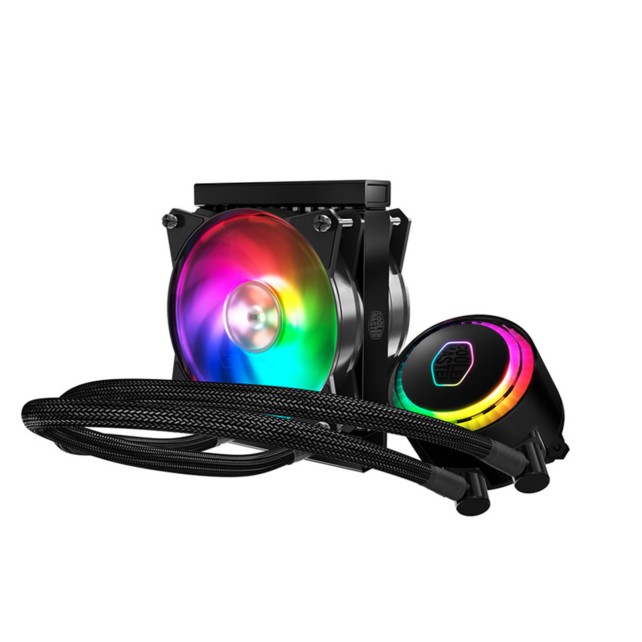 COOLER MASTER Masterliquid ML120R RGB CPU Wasserkühlung, Schwarz/Mehrfarbig