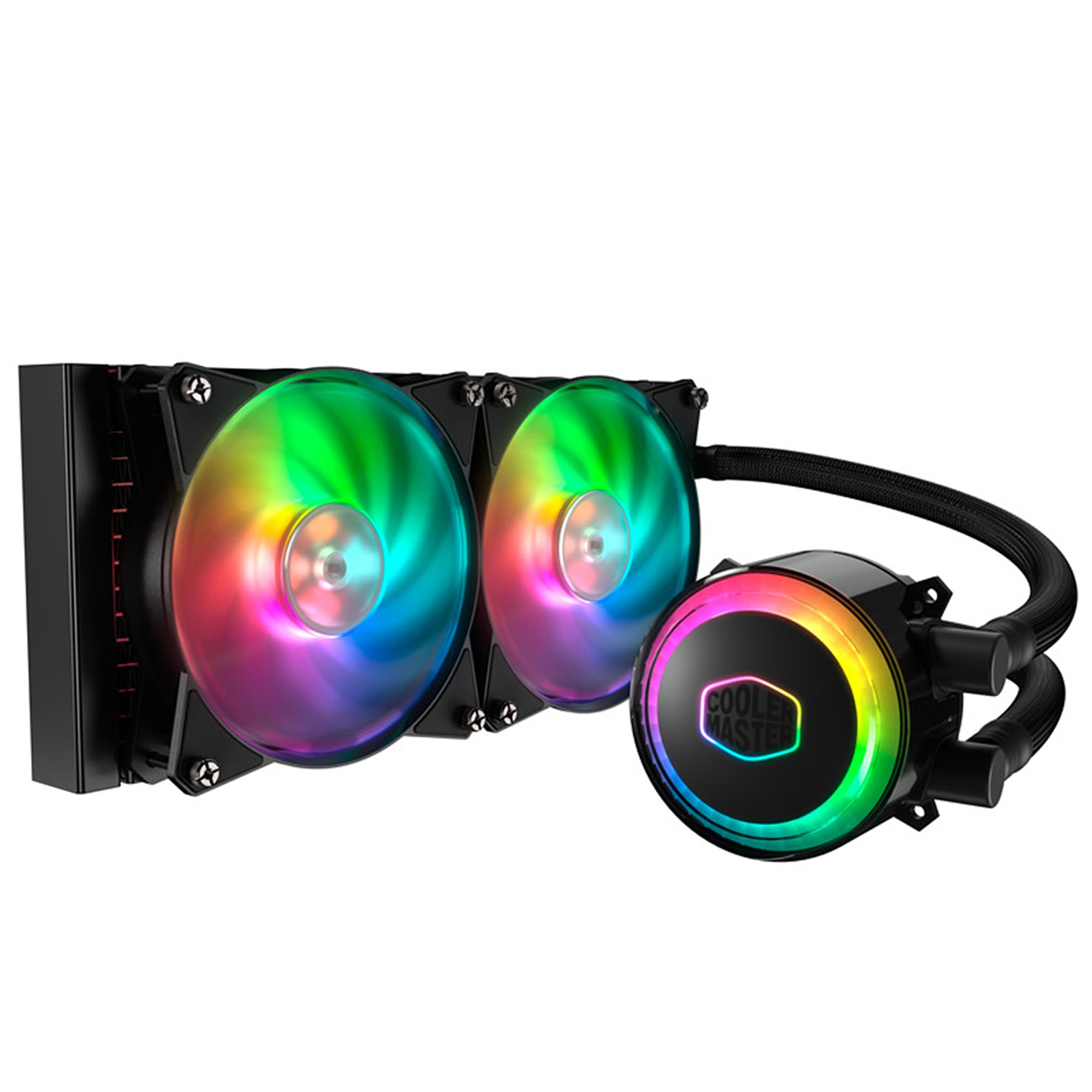 COOLER MASTER MasterLiquid ML240R RGB CPU Wasserkühlung, Schwarz/Mehrfarbig