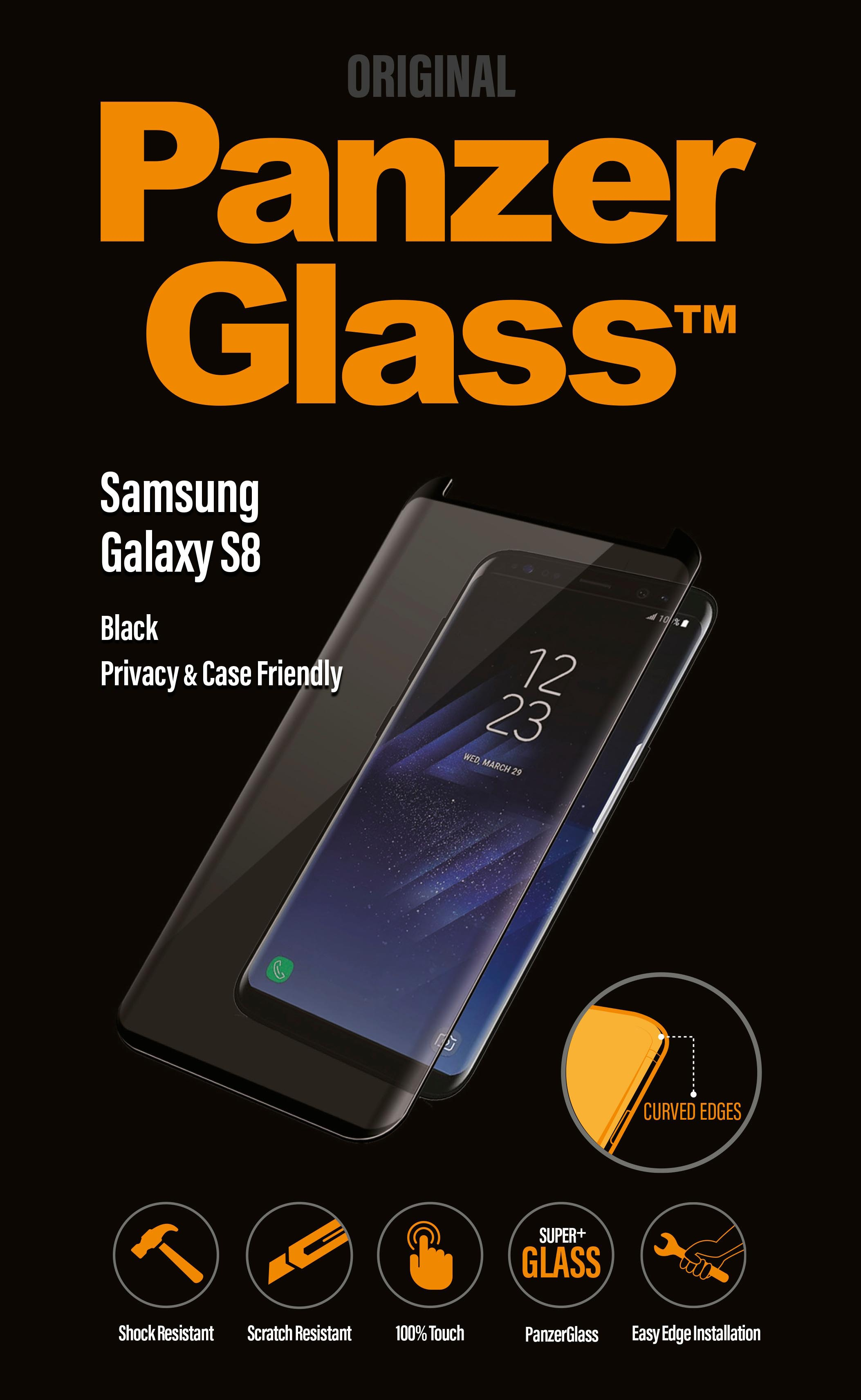 PANZERGLASS 7122 Schutzfolie (für Samsung Galaxy S8)