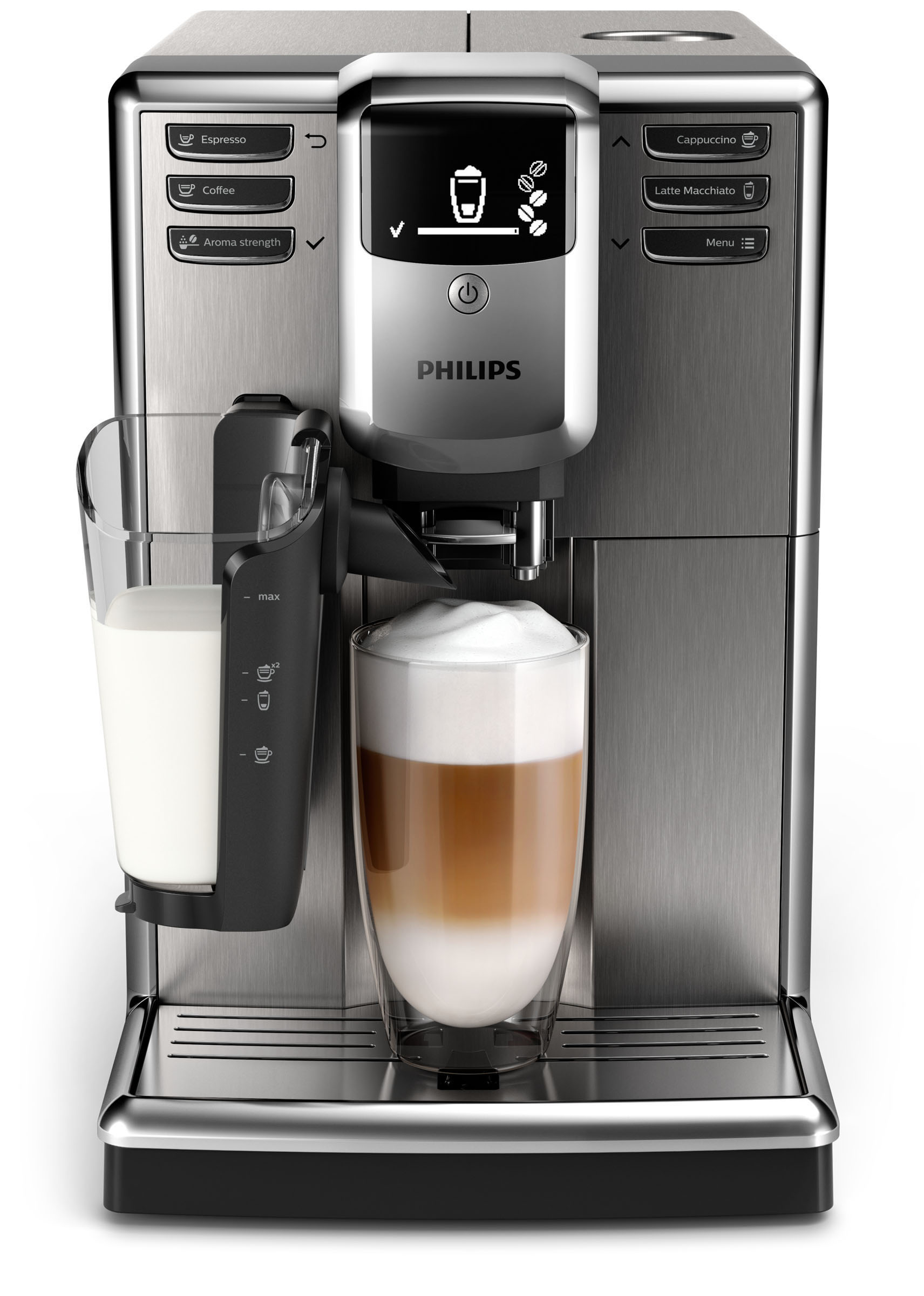 PHILIPS EP 5335/10 5000 Latte Go Kaffeevollautomat Edelstahl/Schwarz (Wassertank)