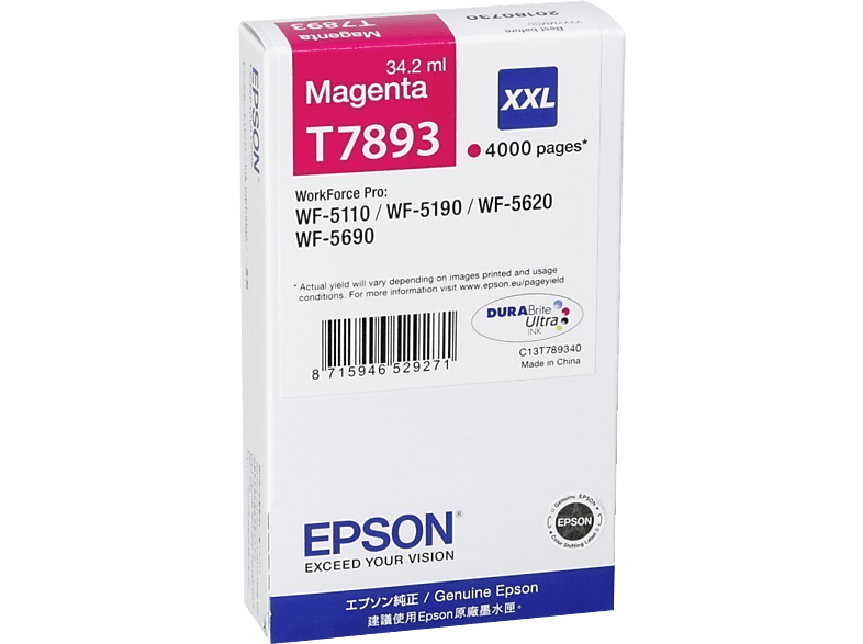 EPSON T7893 magenta XL eredeti tintapatron