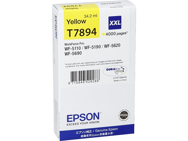 EPSON T7894 sárga XL eredeti tintapatron