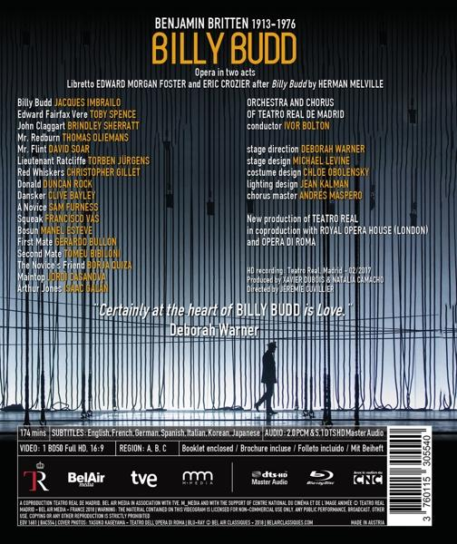 Imbrailo/Spence/Bolton/Orch.&Ch.TeatroRealMadrid/+ - Billy Budd  - (Blu-ray)
