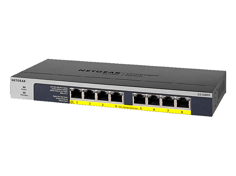 NETGEAR Switch ProSafe GS100 (GS108PP-100) — Foto 2 von 2