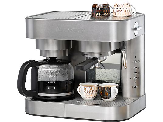 ROMMELSBACHER EKS 3010 Kaffee-/Espresso Center - Espressomaschine (Edelstahl)