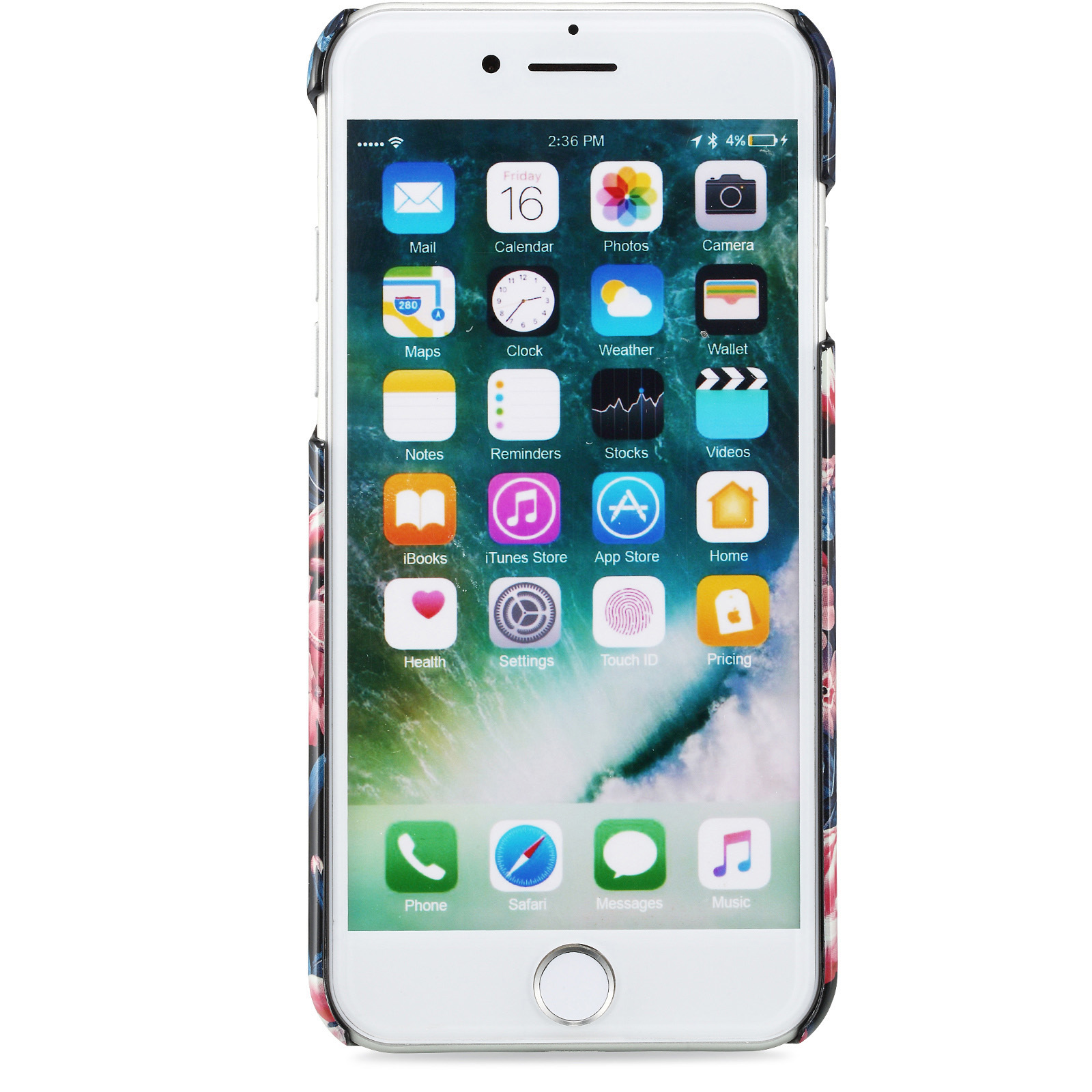 HOLDIT Paris, Backcover, Apple, iPhone 6, iPhone 7, iPhone 8, Flamingo Garden