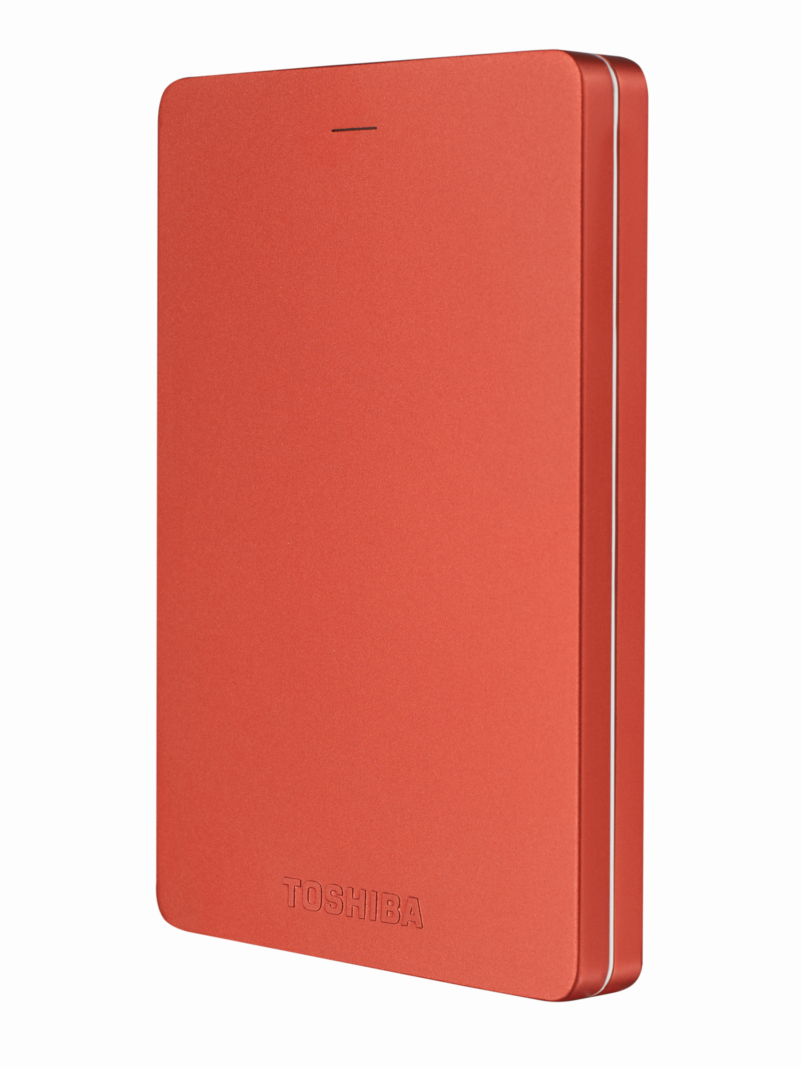 TOSHIBA Canvio Alu Festplatte, 1 TB HDD, 2,5 Zoll, extern, Rot