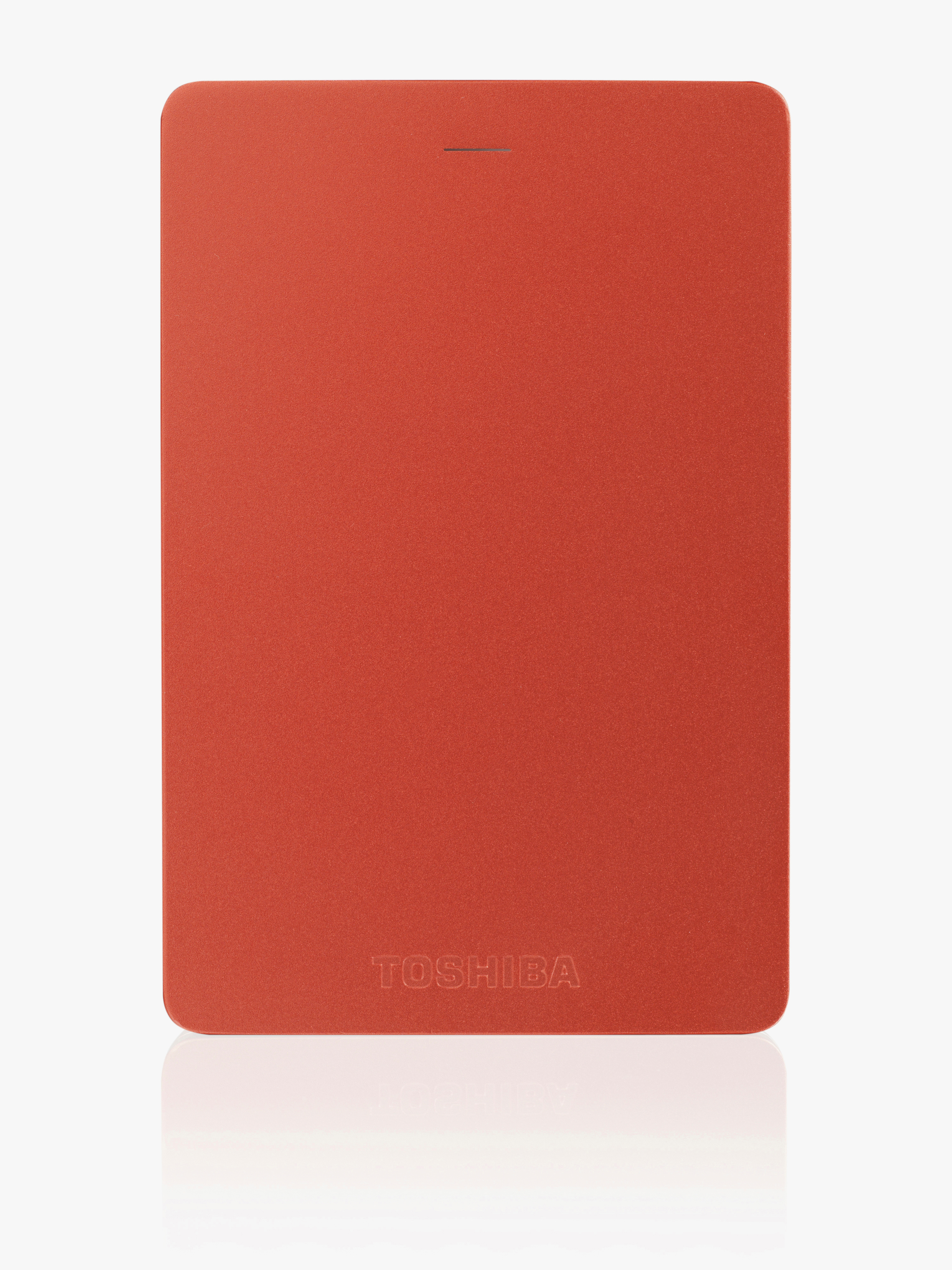 TOSHIBA Canvio Alu Festplatte, 1 TB HDD, 2,5 Zoll, extern, Rot