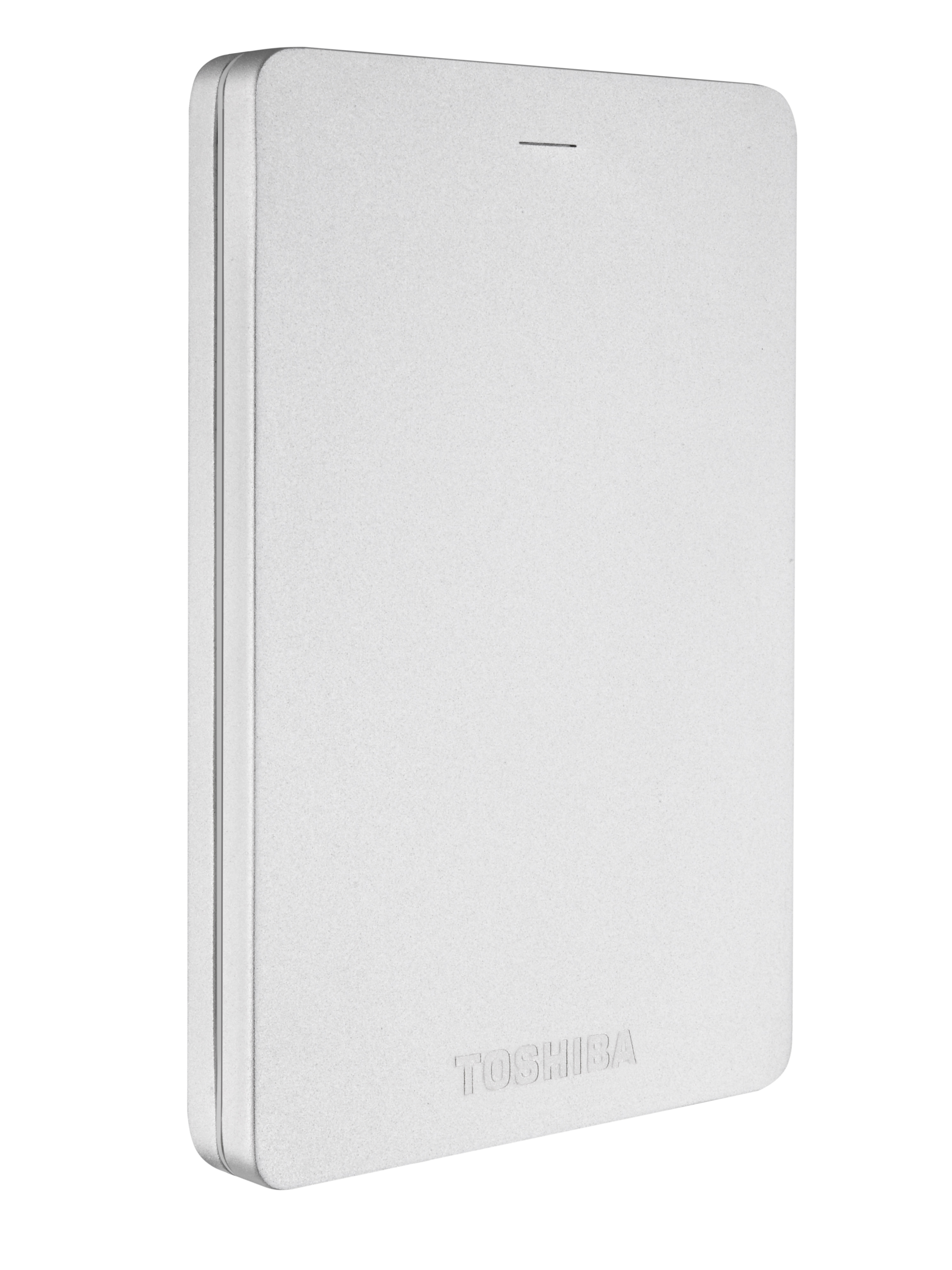TOSHIBA Canvio Alu Festplatte, 500 GB HDD, 2,5 Zoll, extern, Silber