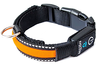 TRACTIVE LED DOG COLLAR S ORANGE -  (Orange)