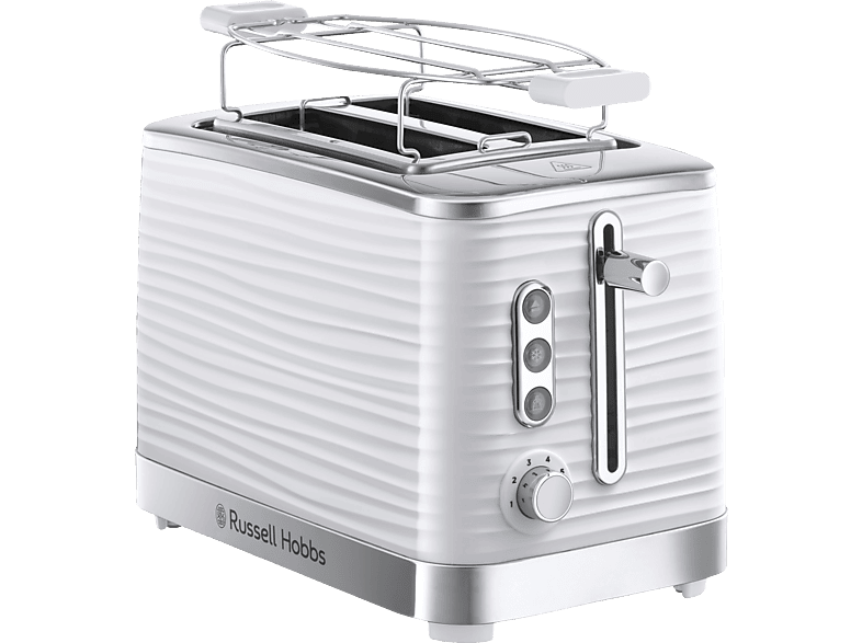 RUSSELL HOBBS 24370-56 SATURN kaufen Weiß/Chrom | in Schlitze: 2) (1050 Toaster Weiß/Chrom Toaster Watt, Inspire