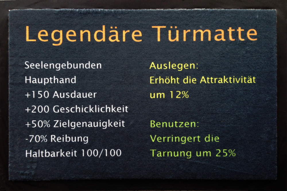 EMPIRE Gamer Nerd Türmatte Motiv Legendäre Türmatte Fussmatte