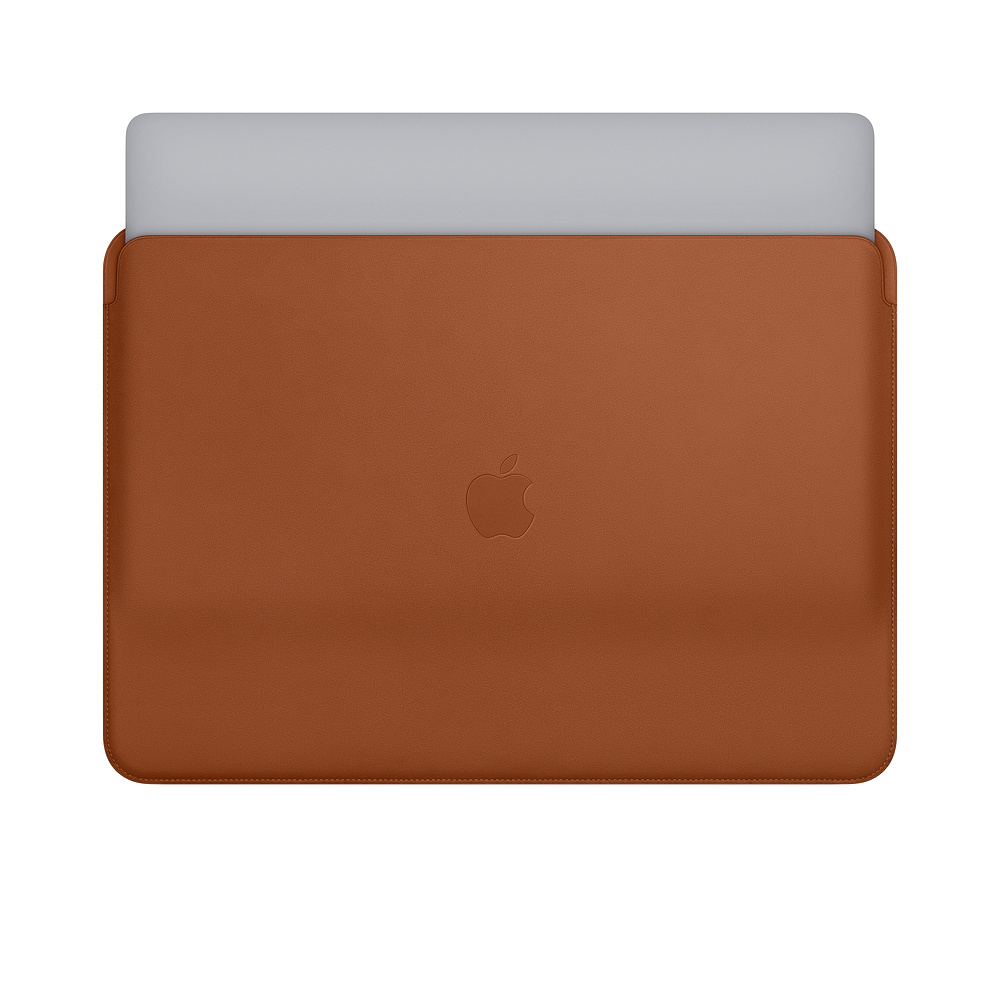 APPLE MRQV2ZM/A Notebooktasche Sleeves für Apple Microfaser, Echtleder, Sattelbraun