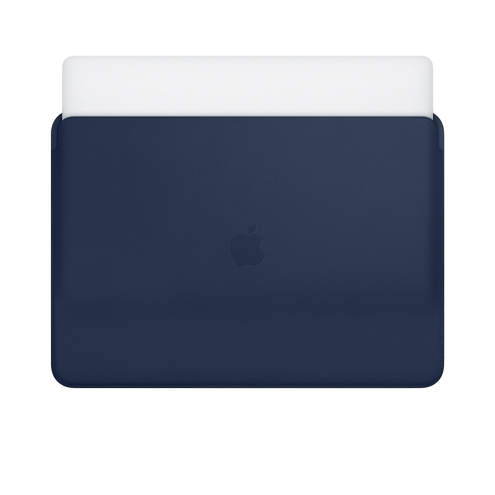 APPLE MRQU2ZM/A Notebooktasche Sleeves für Apple Microfaser, Echtleder, Mitternachtsblau 