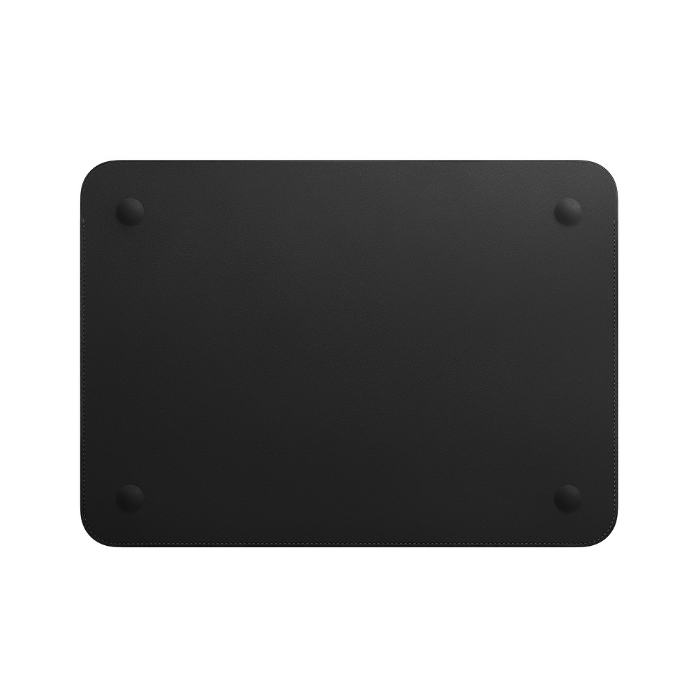 Sleeve Notebooktasche Echtleder, für Apple MTEG2ZM/A Microfaser, Schwarz APPLE