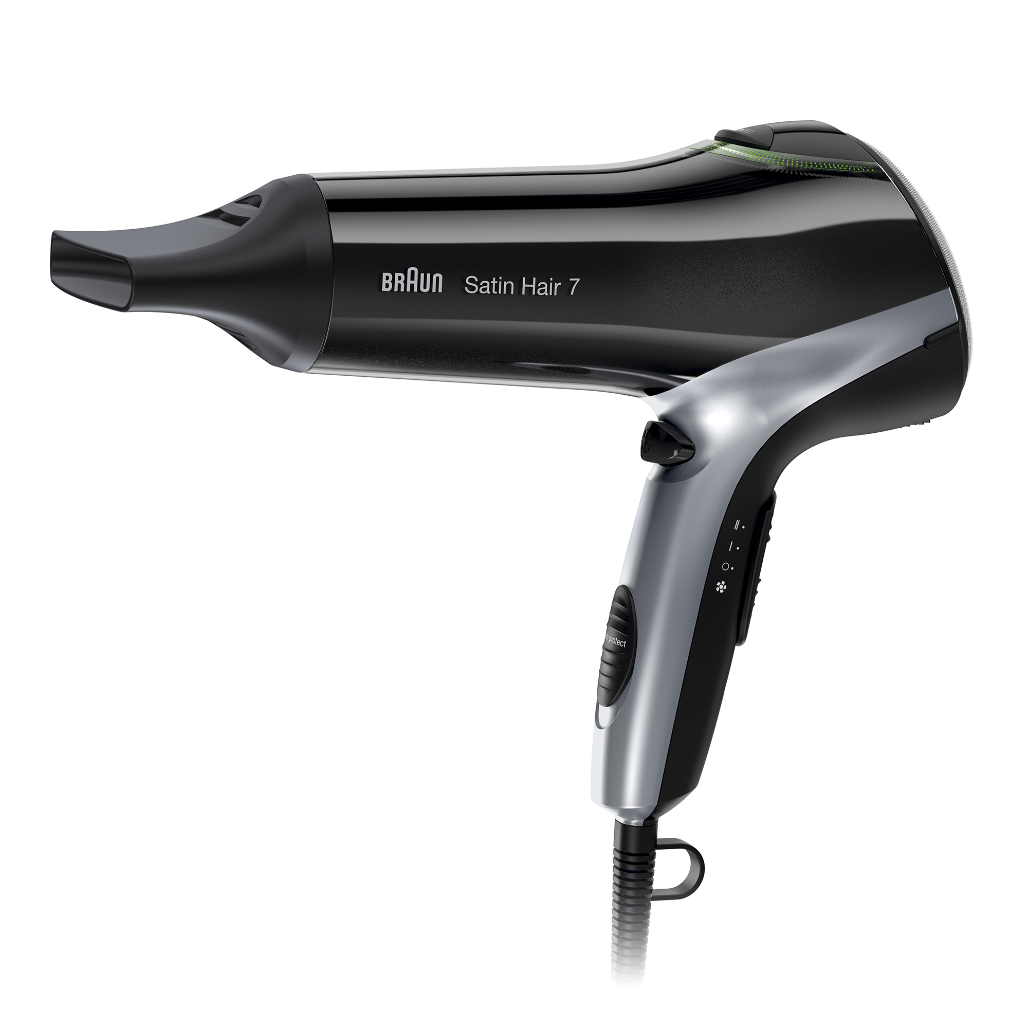 BRAUN Satin Hair 7 HD 710 mit IONTEC Haartrockner Schwarz (2200 Watt)