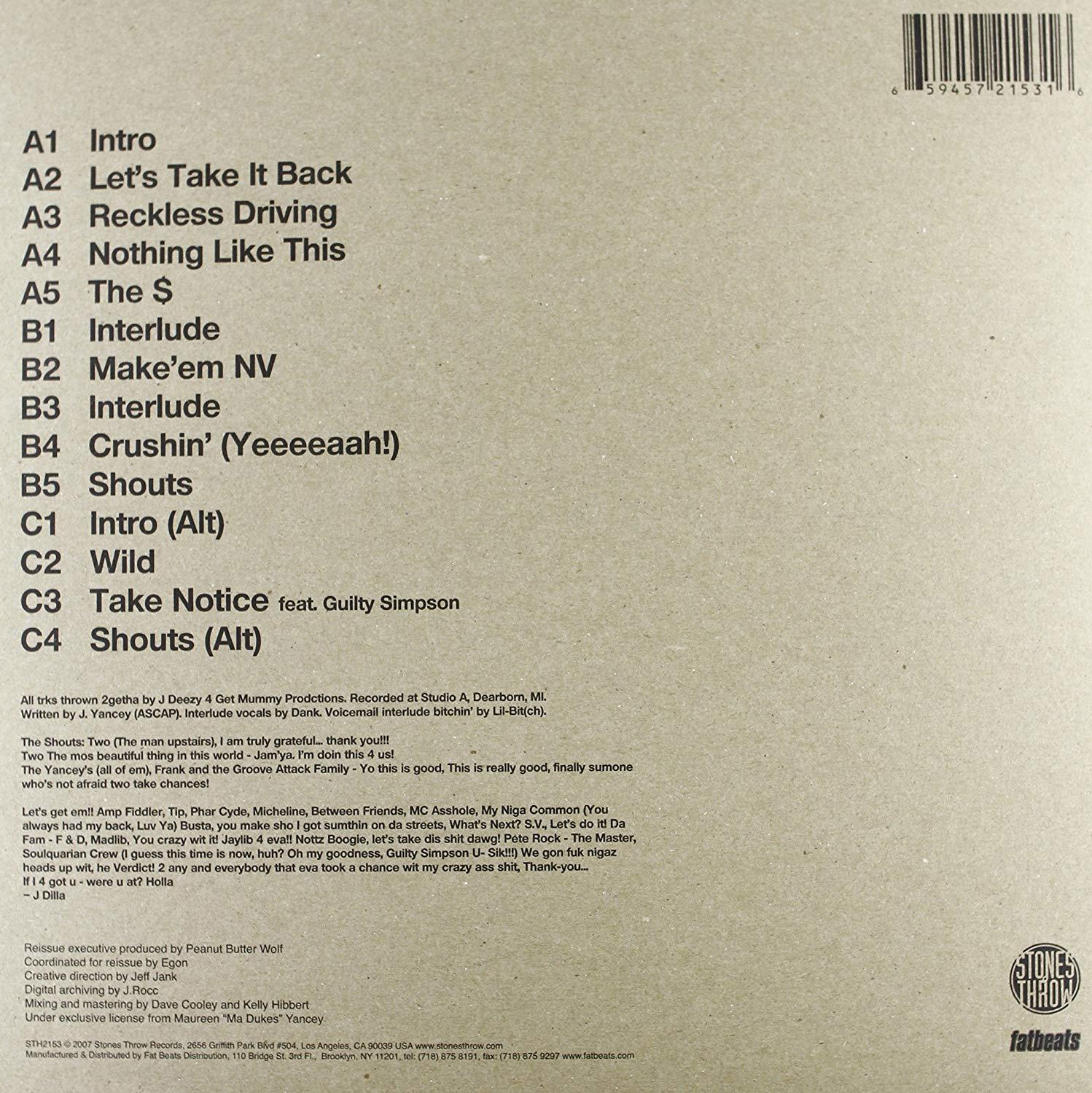 J Dilla - Ruff Draft  - (Vinyl)
