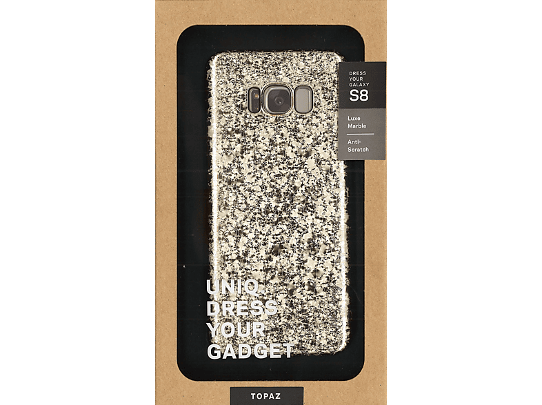 UNIQ Cover Topaz Luxe Marble Galaxy S8 Wit (107184)